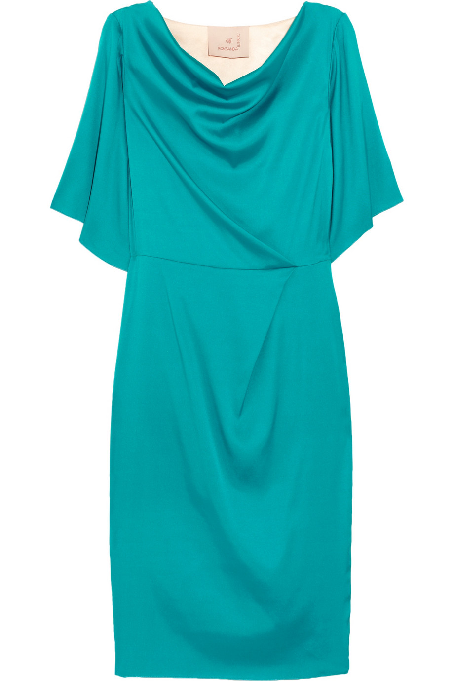 Roksanda Ilincic Asuna Stretchsilk Dress in Blue (teal) | Lyst