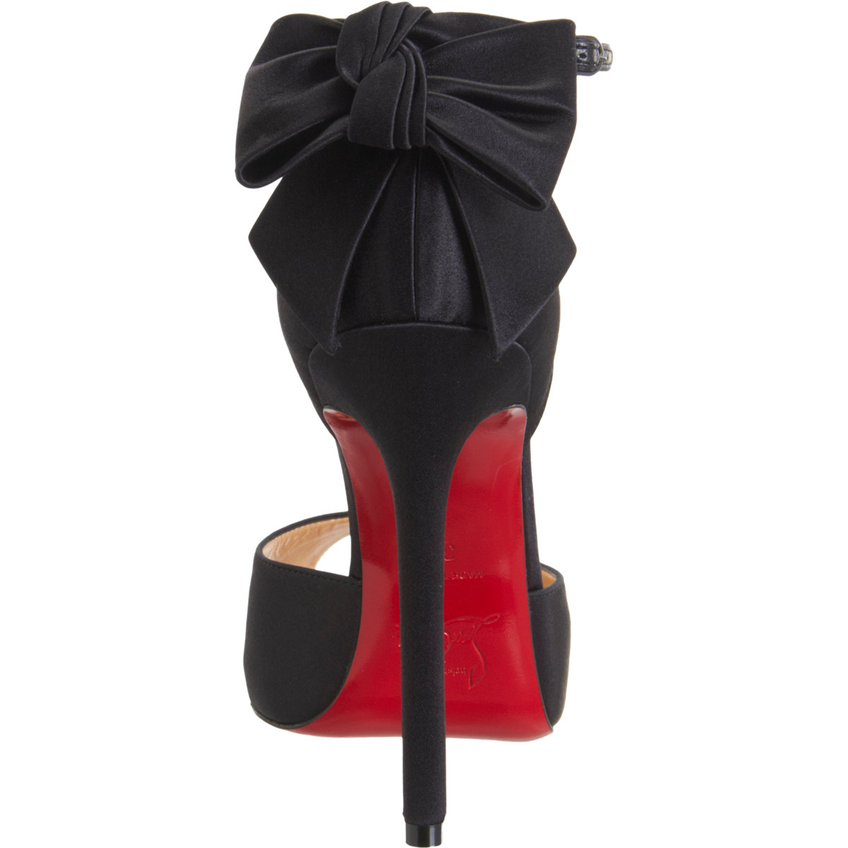 Christian louboutin Dos Noeud in Black (red) | Lyst