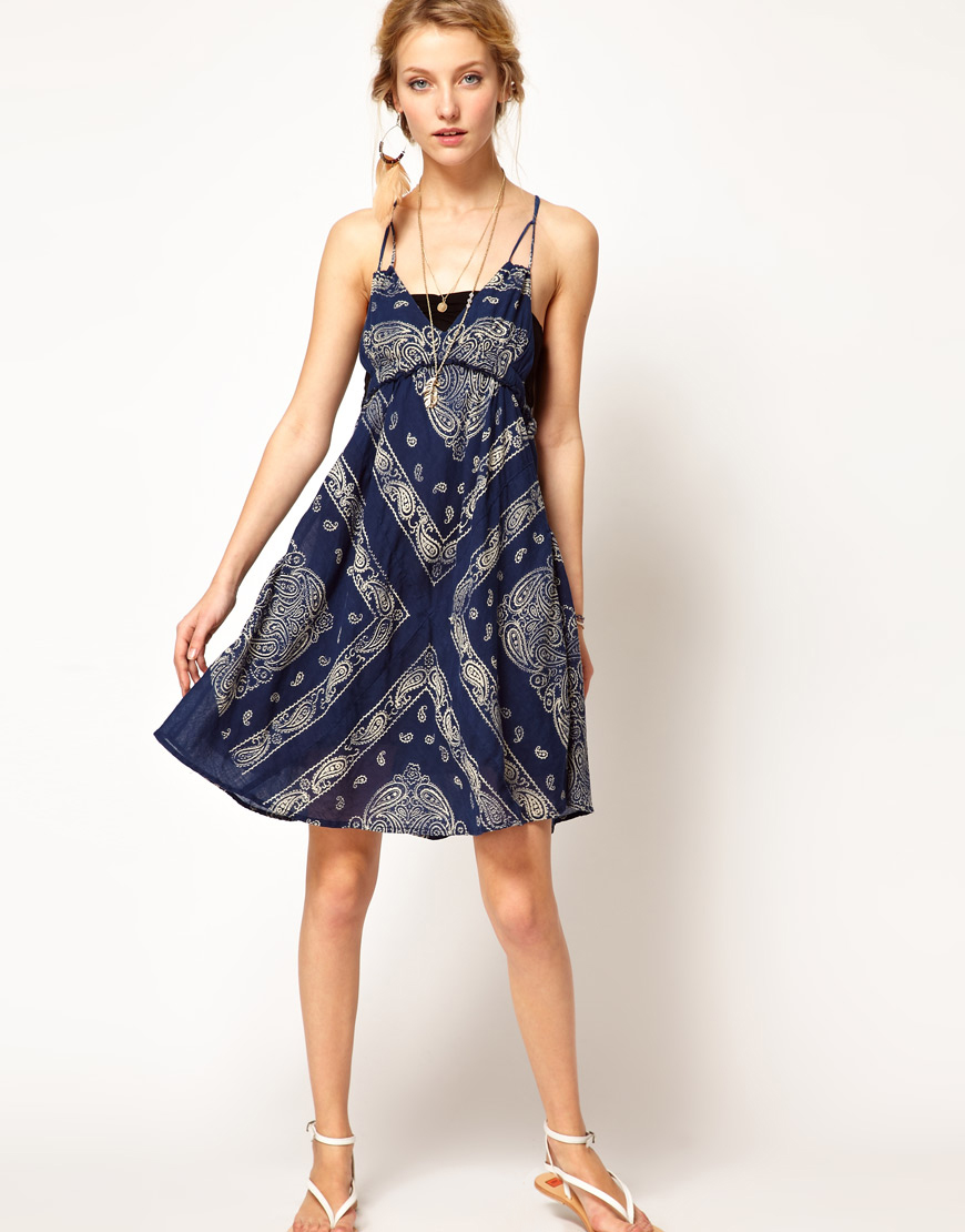 Lyst - Denim & Supply Ralph Lauren Bandana Print Dress in Blue