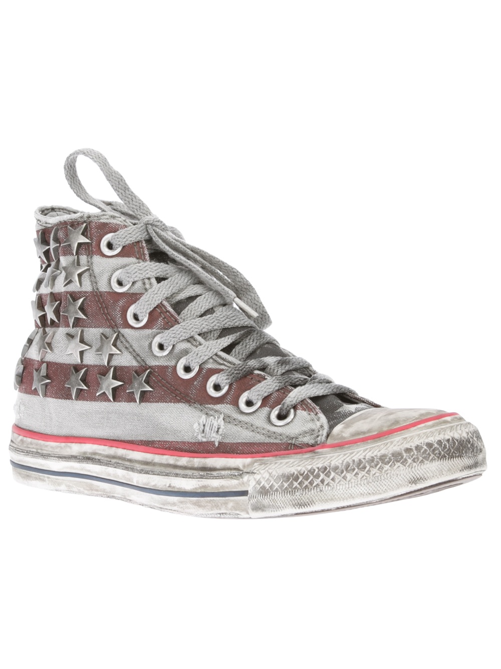grey converse black laces