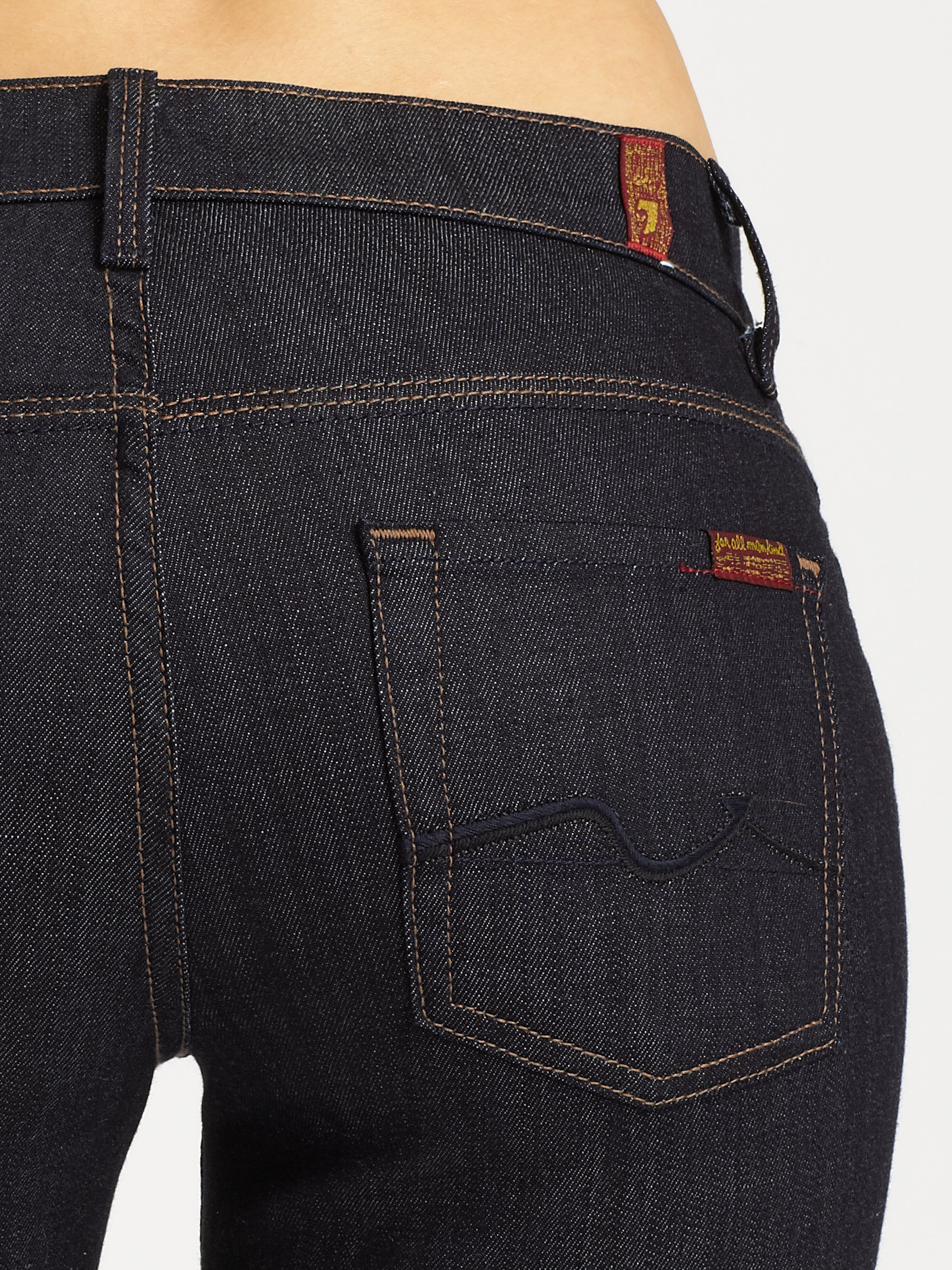 Lyst 7 For All Mankind Ginger Wideleg Jeans in Blue