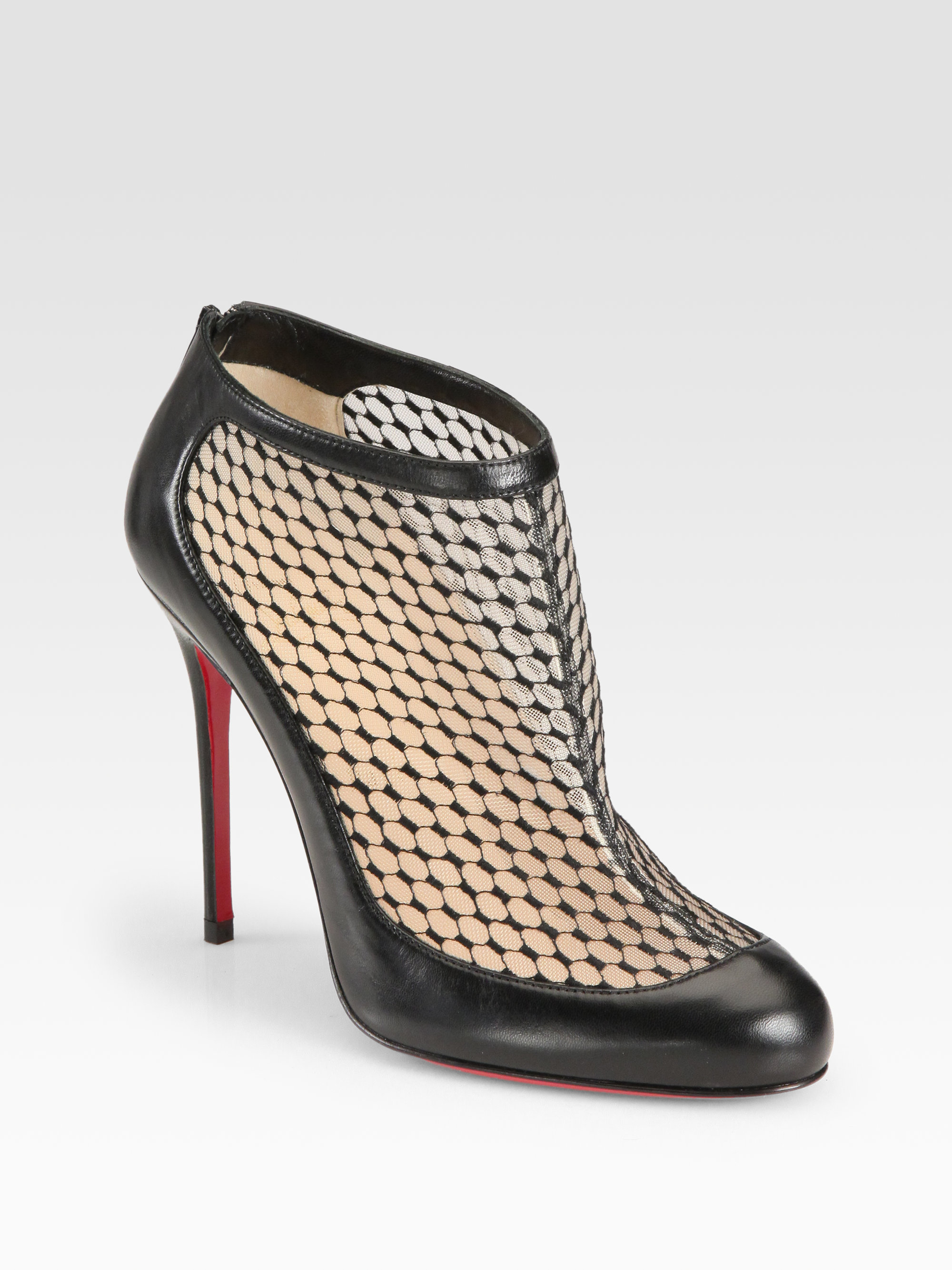 louboutin lace boots