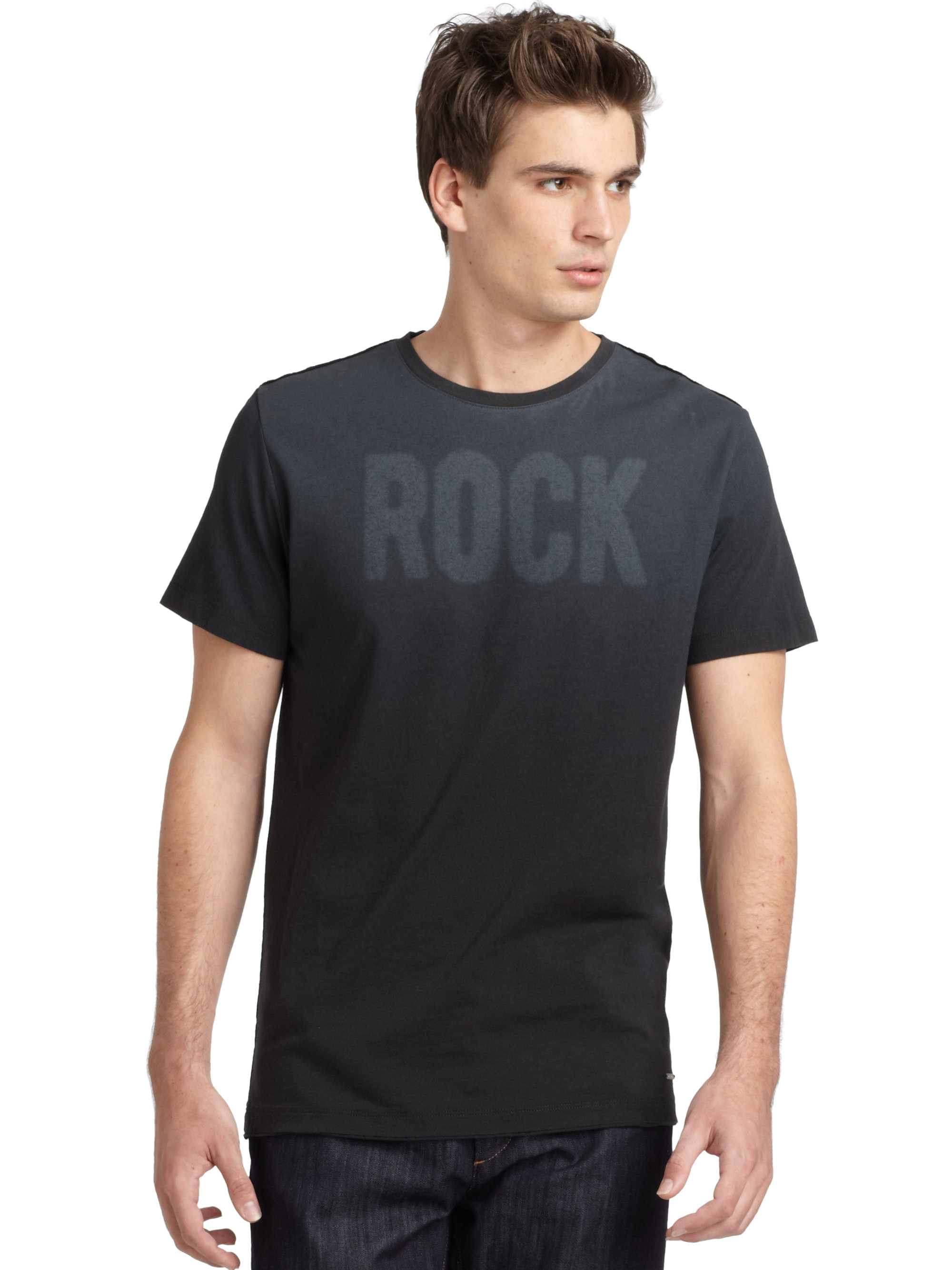 Lyst - Costume National Rock Tshirt in Gray for Men