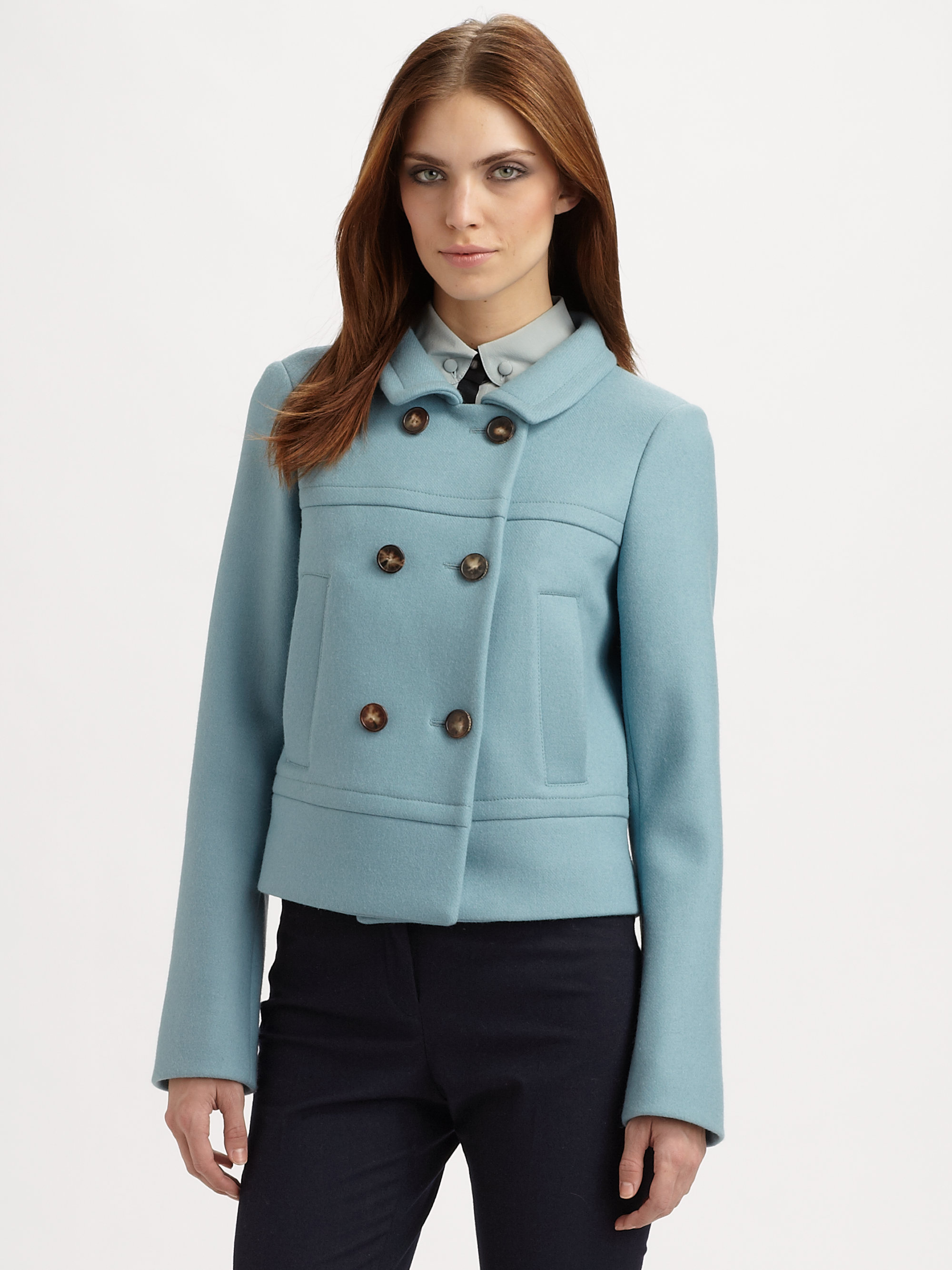 short wool jacket womens