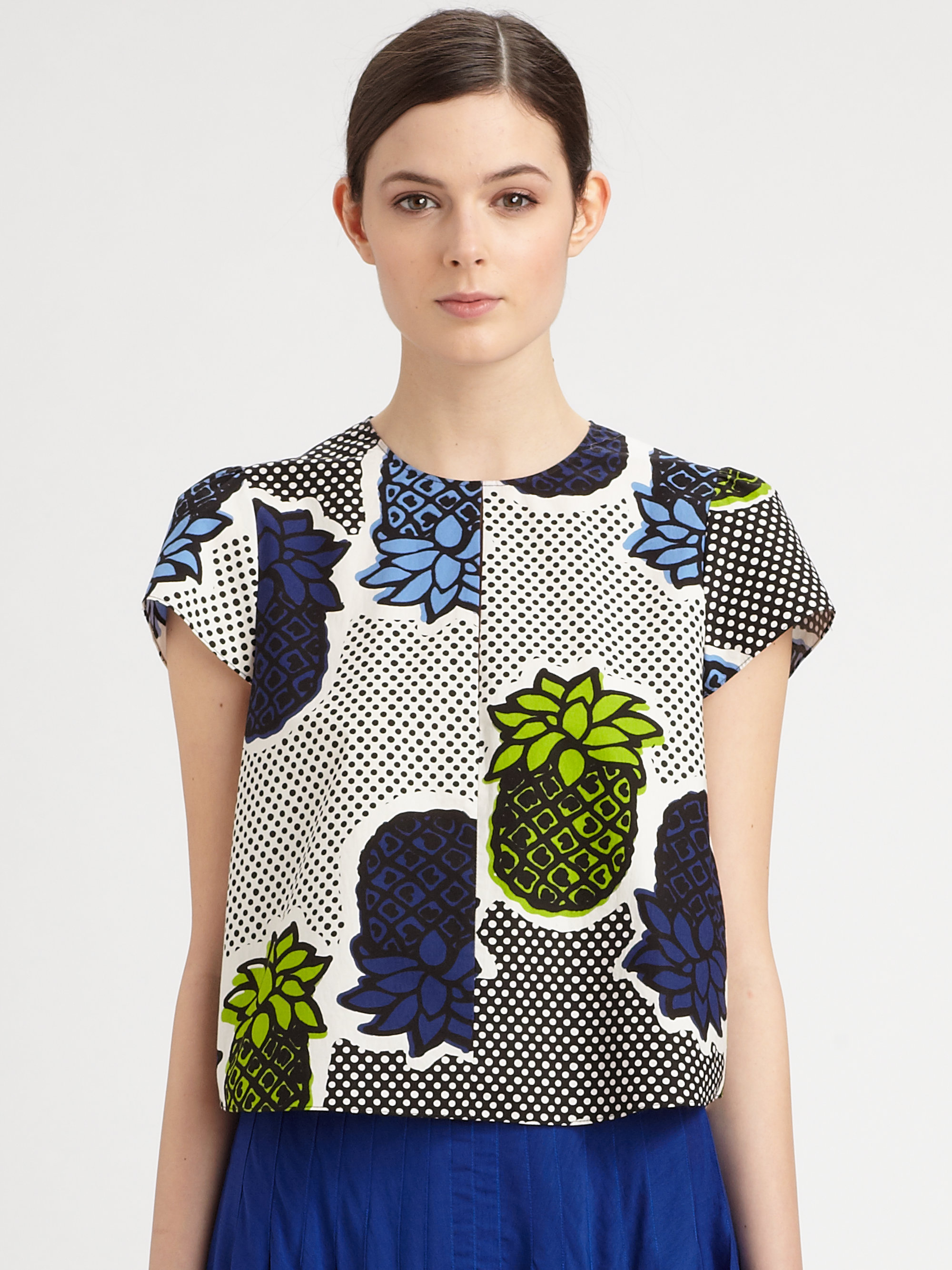 Pineapple print top