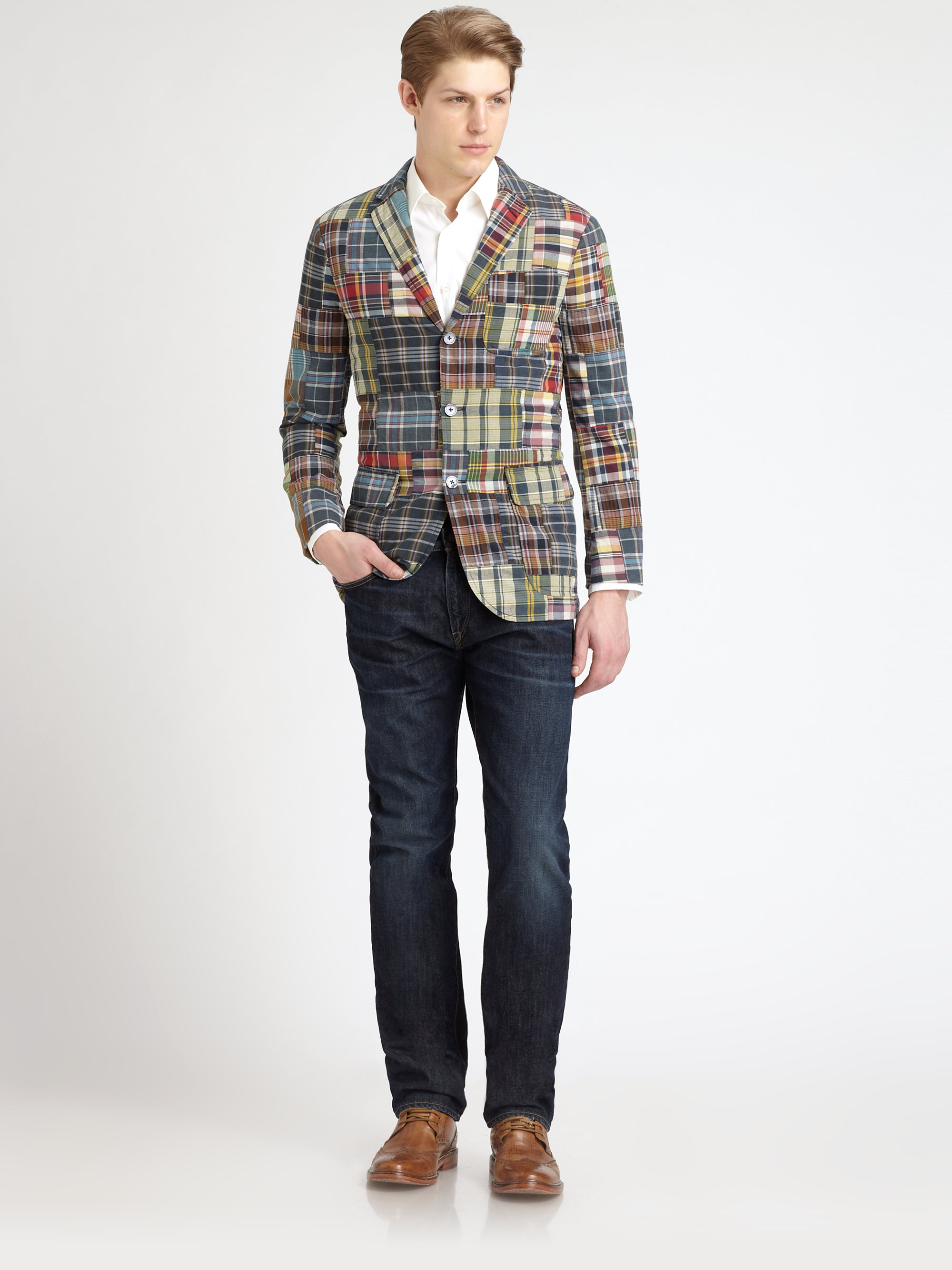 Lyst - Polo Ralph Lauren Madras Blazer for Men