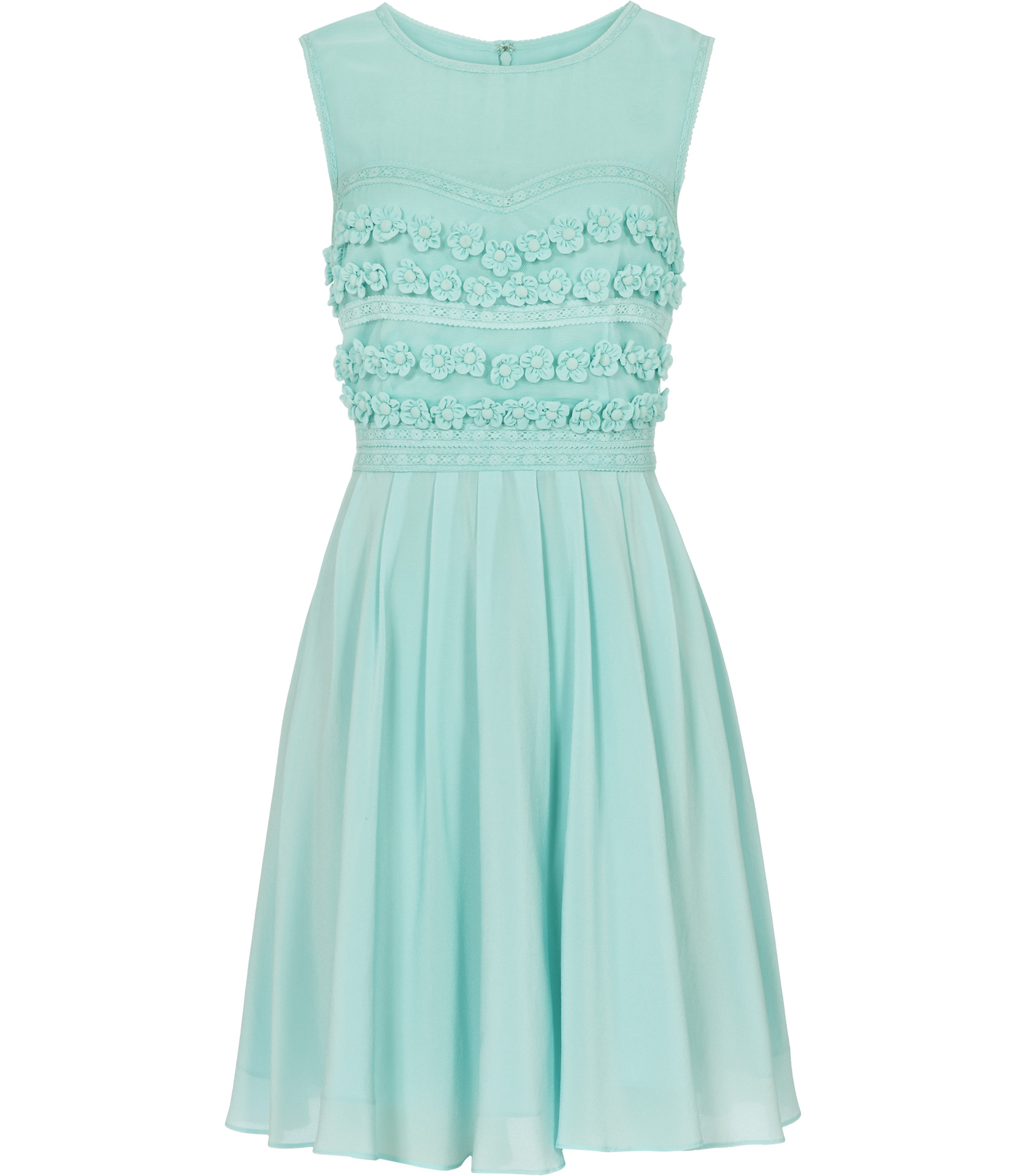 Lyst - Reiss Lemine Floral Embroidered Dress in Green