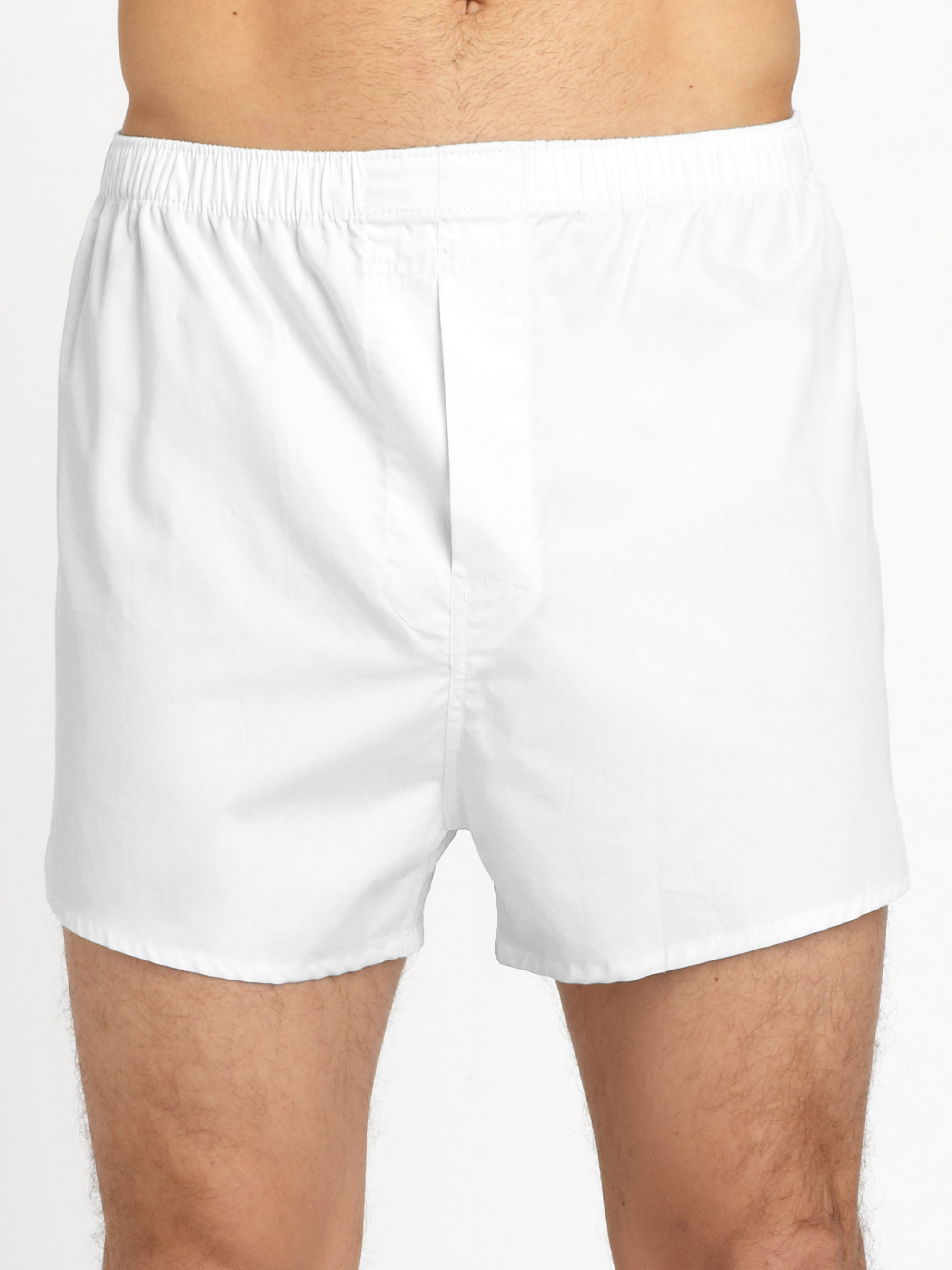 Saks Fifth Avenue Men Collection Trimcut Boxers in White for Men | Lyst