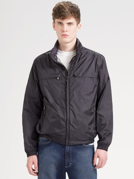 Zegna Sport Light Shell Jacket in Gray for Men (dark grey) - Lyst
