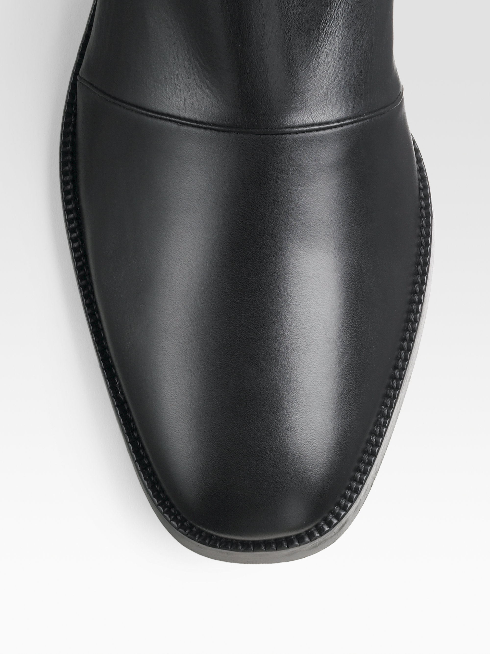 Lyst - Dior Homme Leather Boots in Black for Men