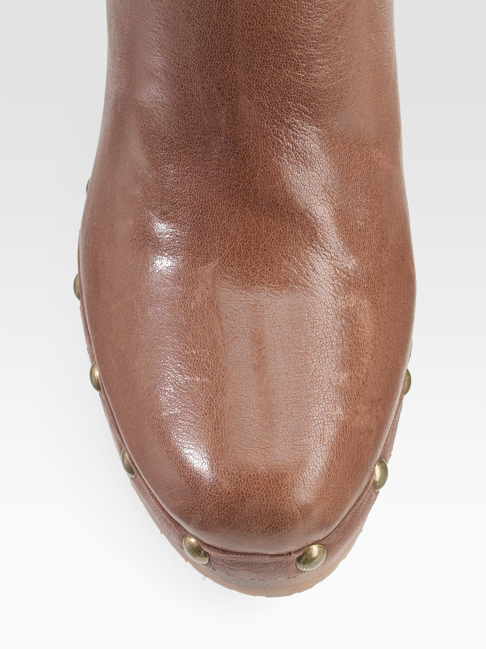 michael kors cognac booties