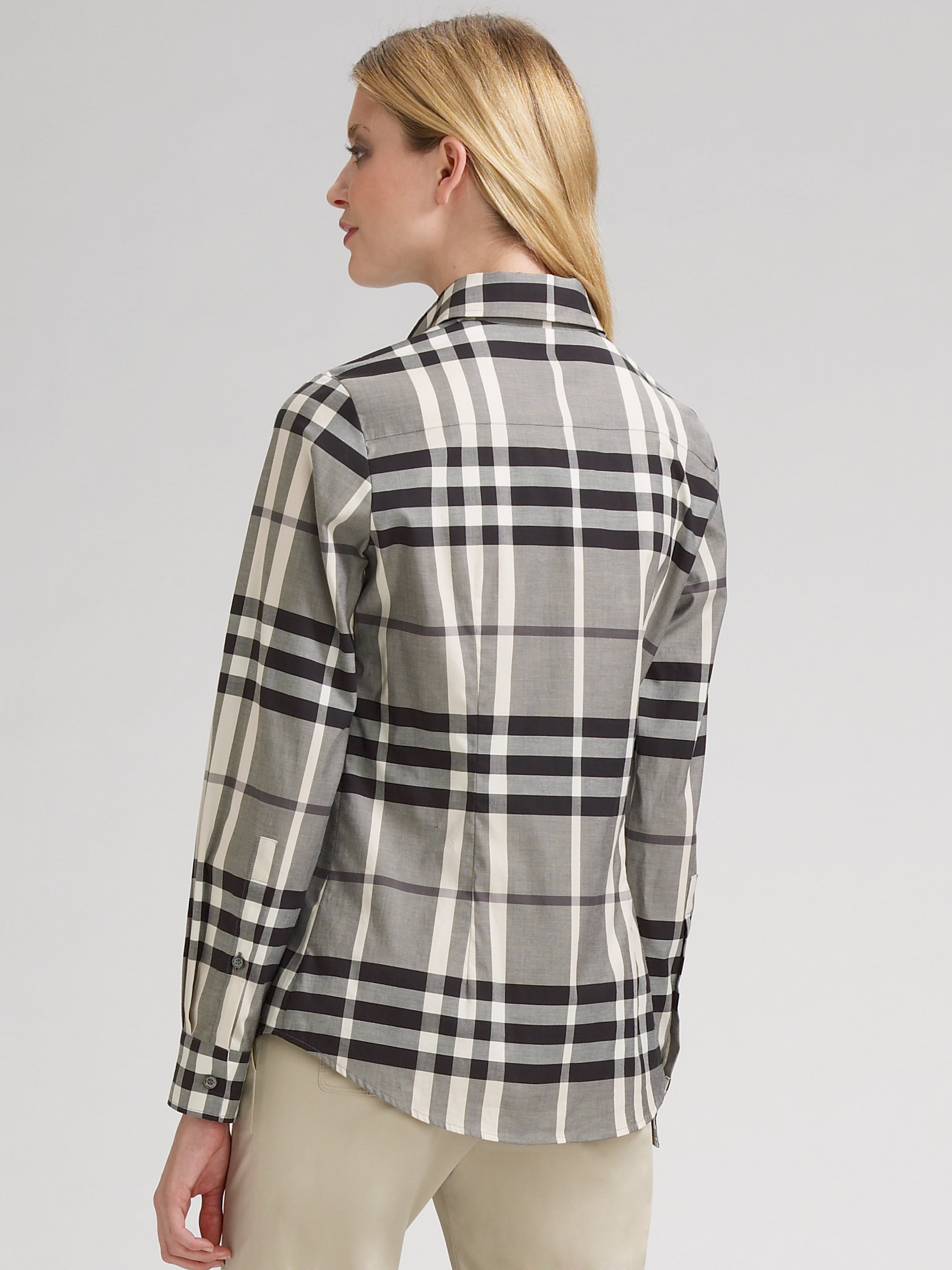 women's cotton check shirts