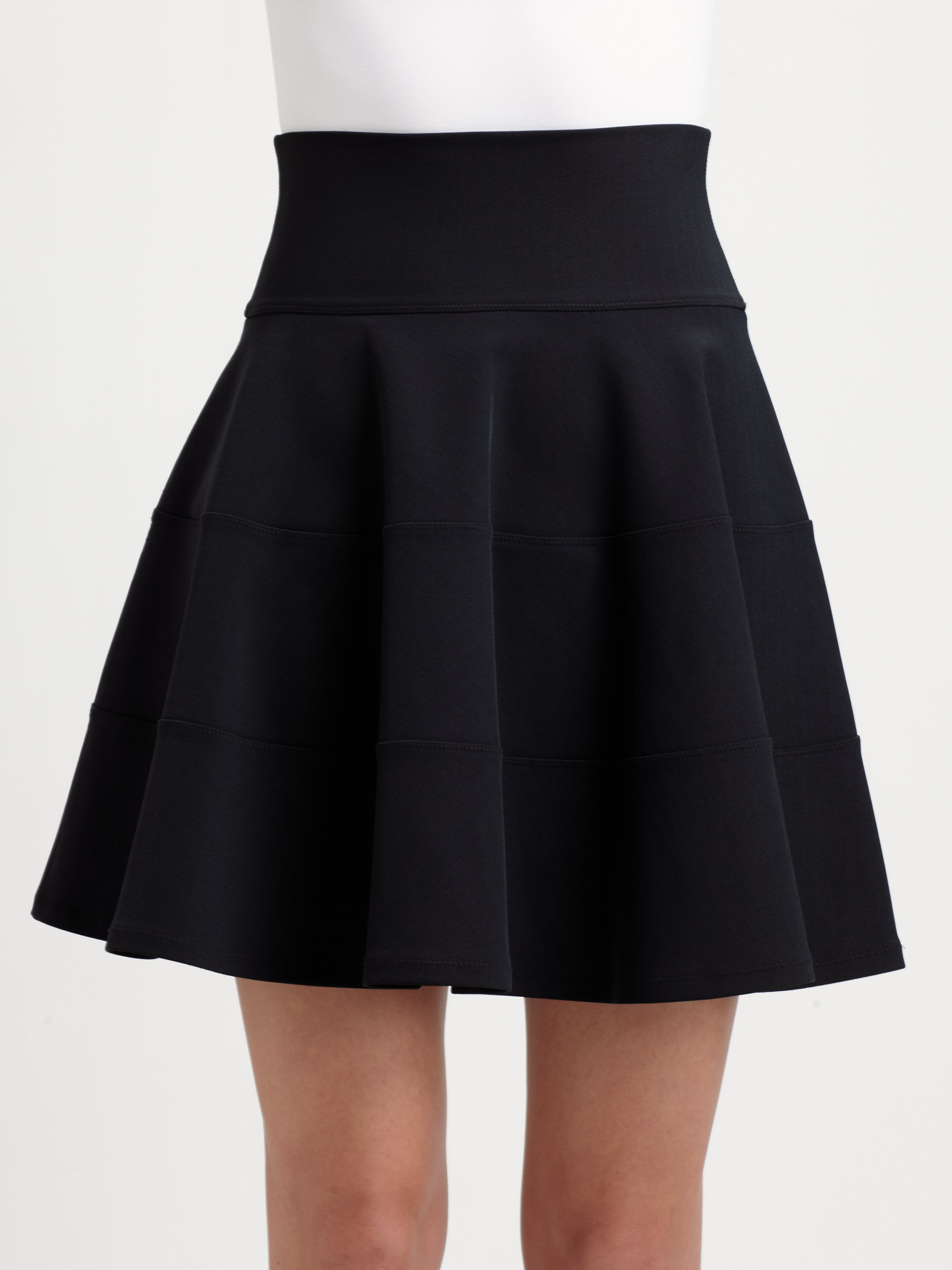 Robert rodriguez Fit Flare Skirt in Black | Lyst