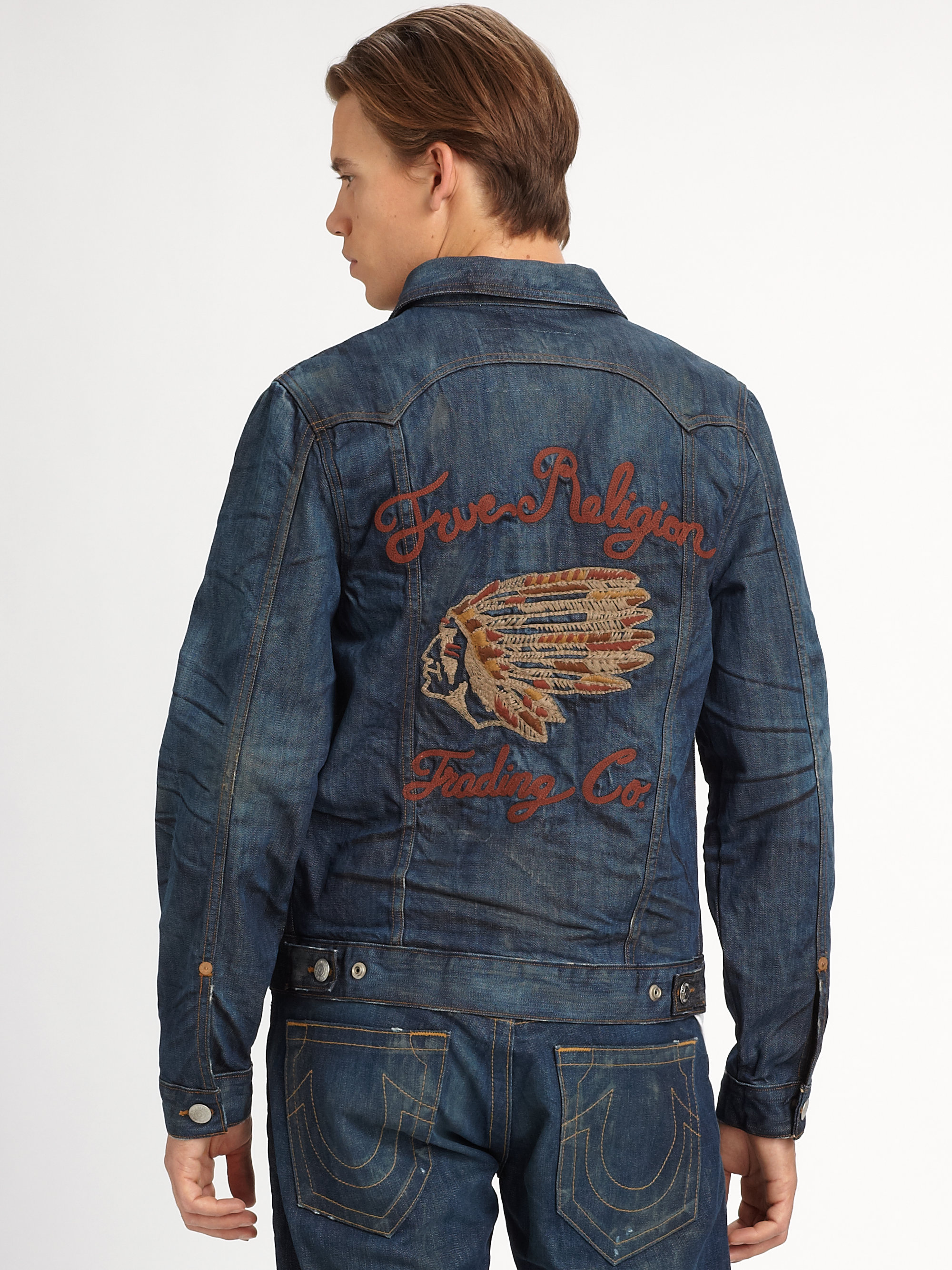 True Religion Jimmy Denim Jacket In Blue For Men Lyst 