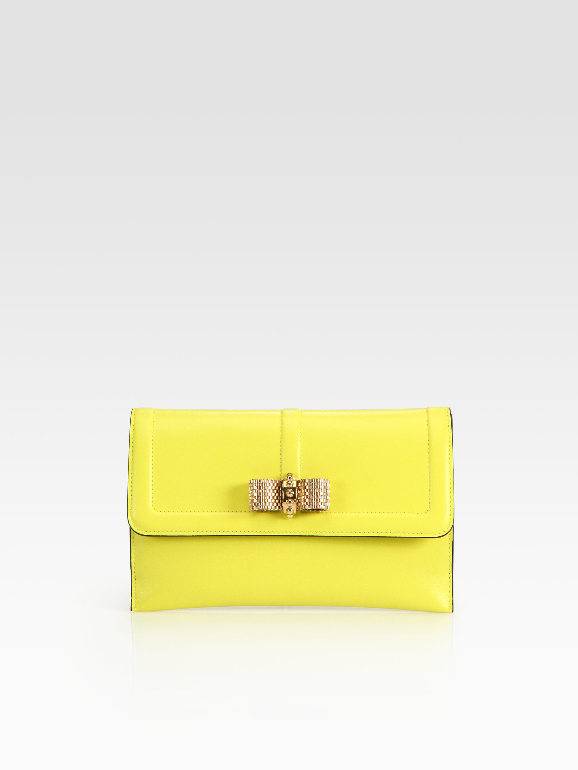 christian louboutin yellow clutch christian louboutin yellow clutch