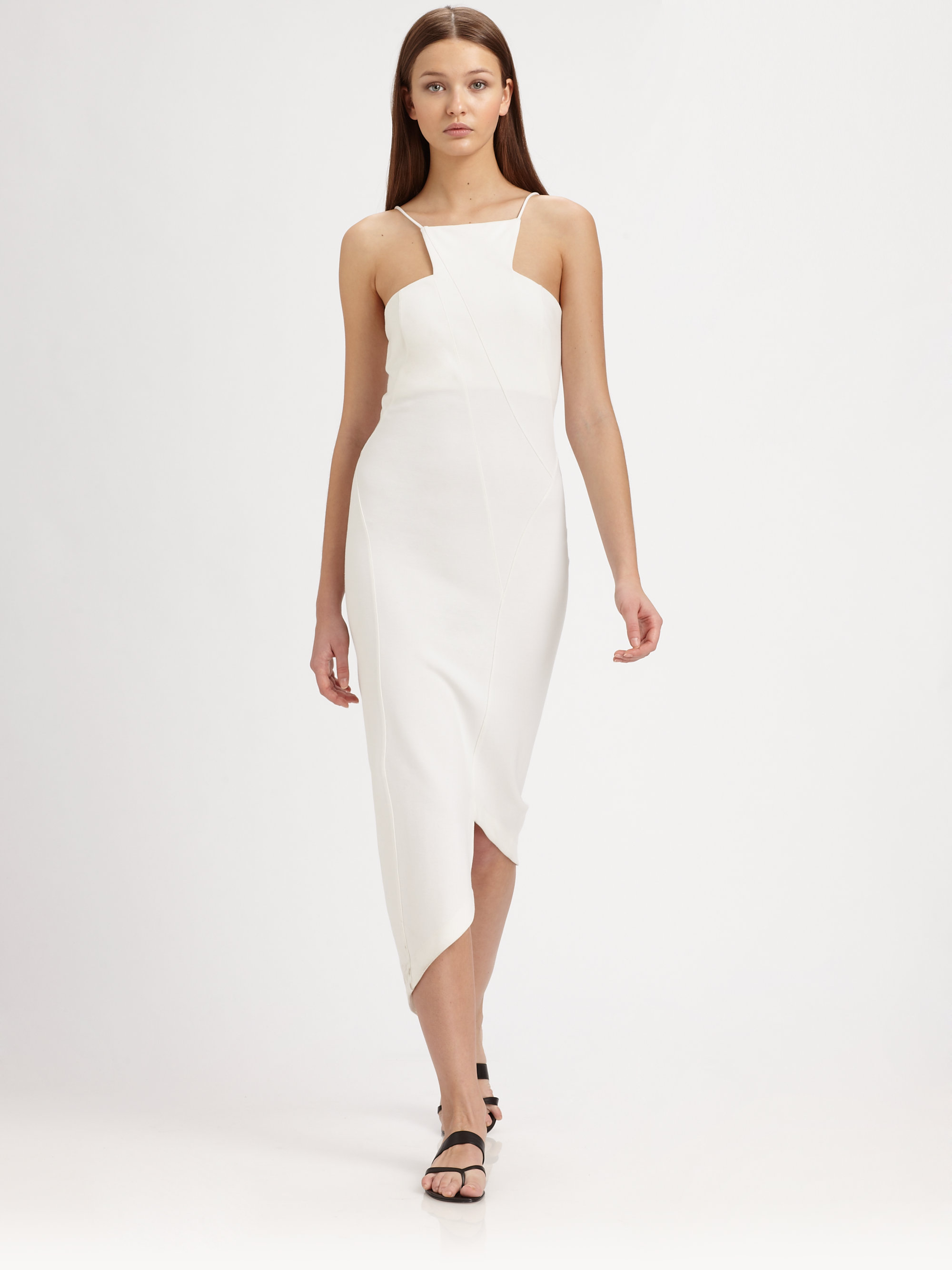 Lyst Kimberly Ovitz Chalu Ponte Knit Dress In White Gallery
