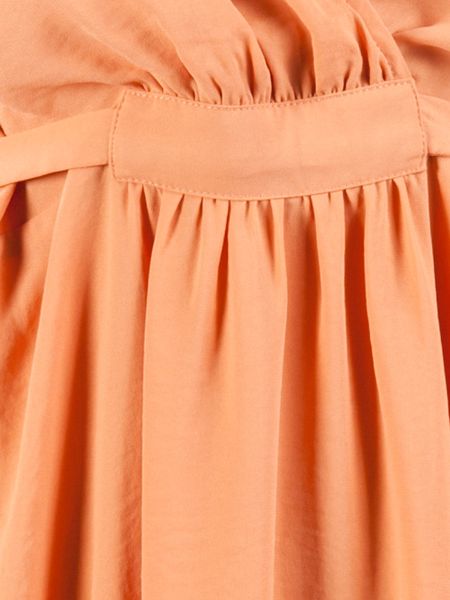 See By Chloé Ruffled Dress in Orange | Lyst