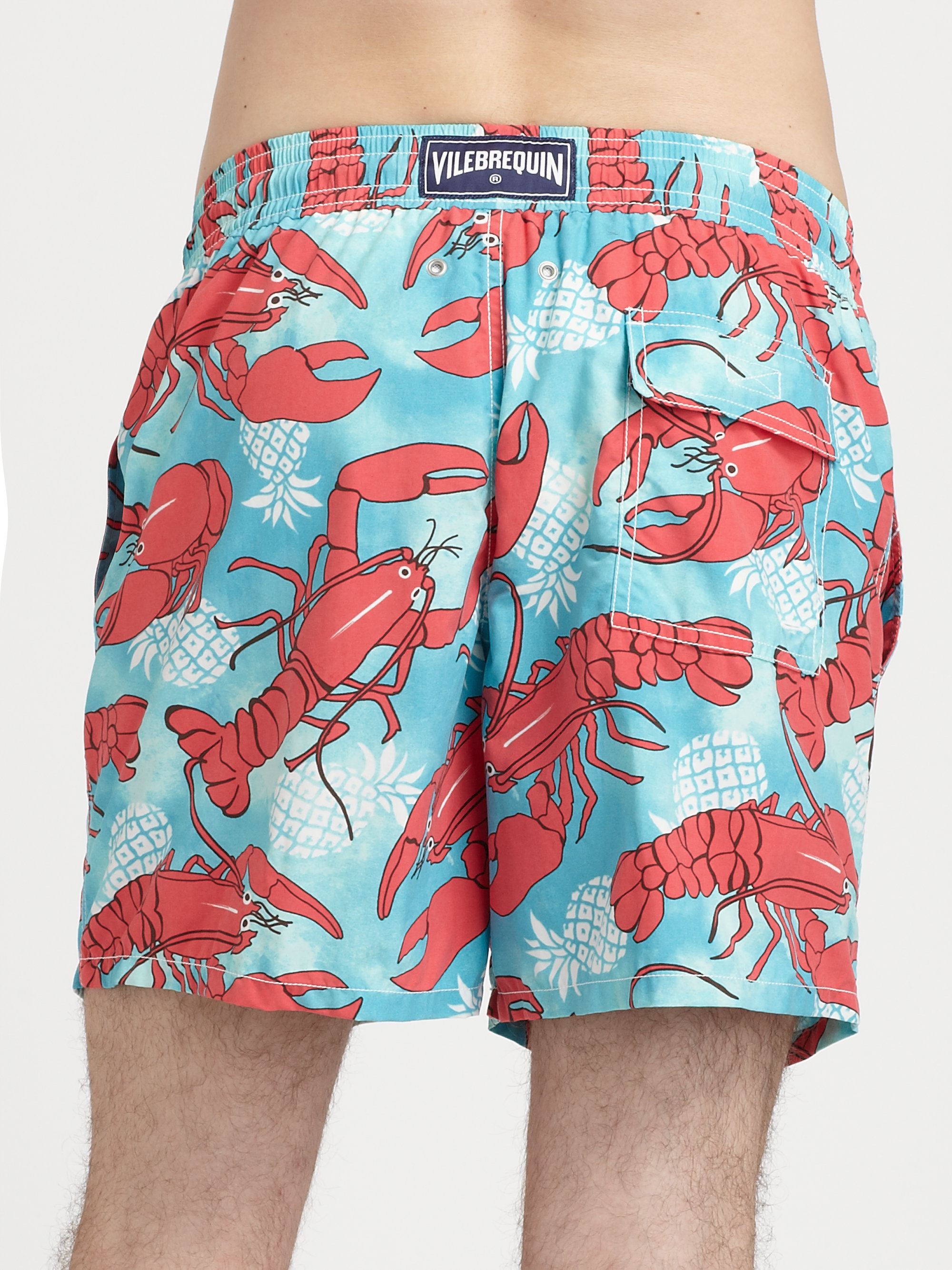 VILEBREQUIN Men Long Swim Shorts Lobster HAMAC Beach, 59% OFF