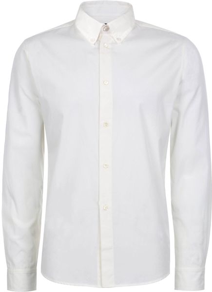 A.p.c. White Vintage Button down Shirt in White for Men | Lyst