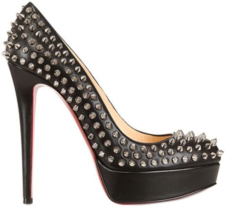 Christian Louboutin 140mm Bianca Spikes Nappa Leather Pumps in Black ...