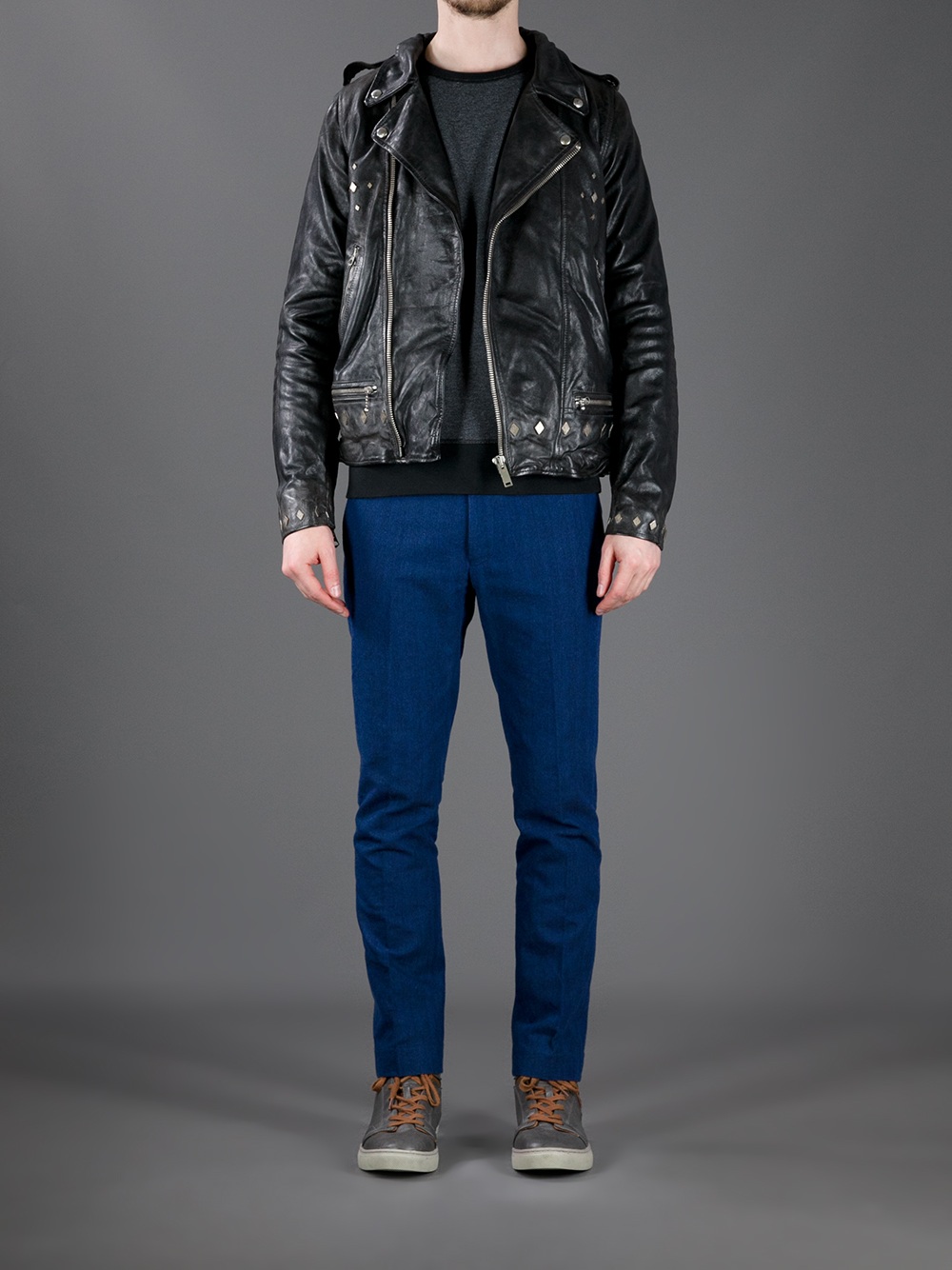 Lyst - Golden Goose Deluxe Brand Biker Jacket in Black for Men