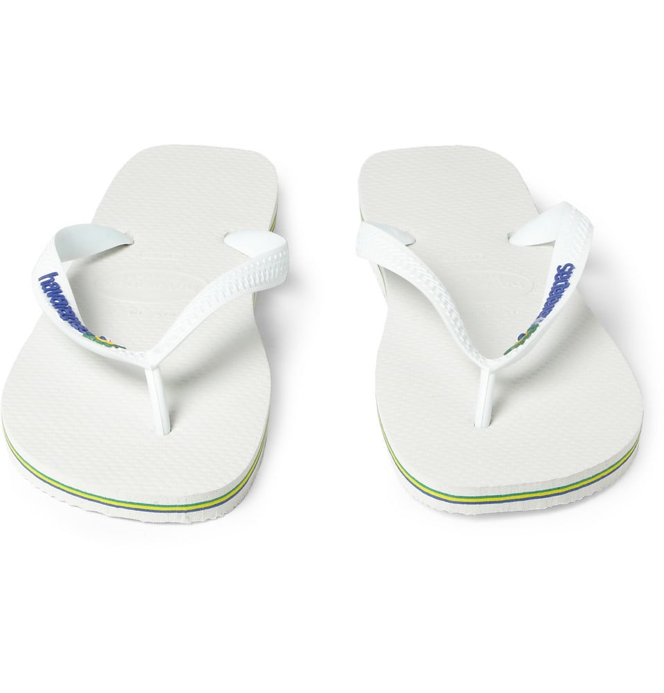 Lyst - Havaianas Rubber Flip Flops in White for Men