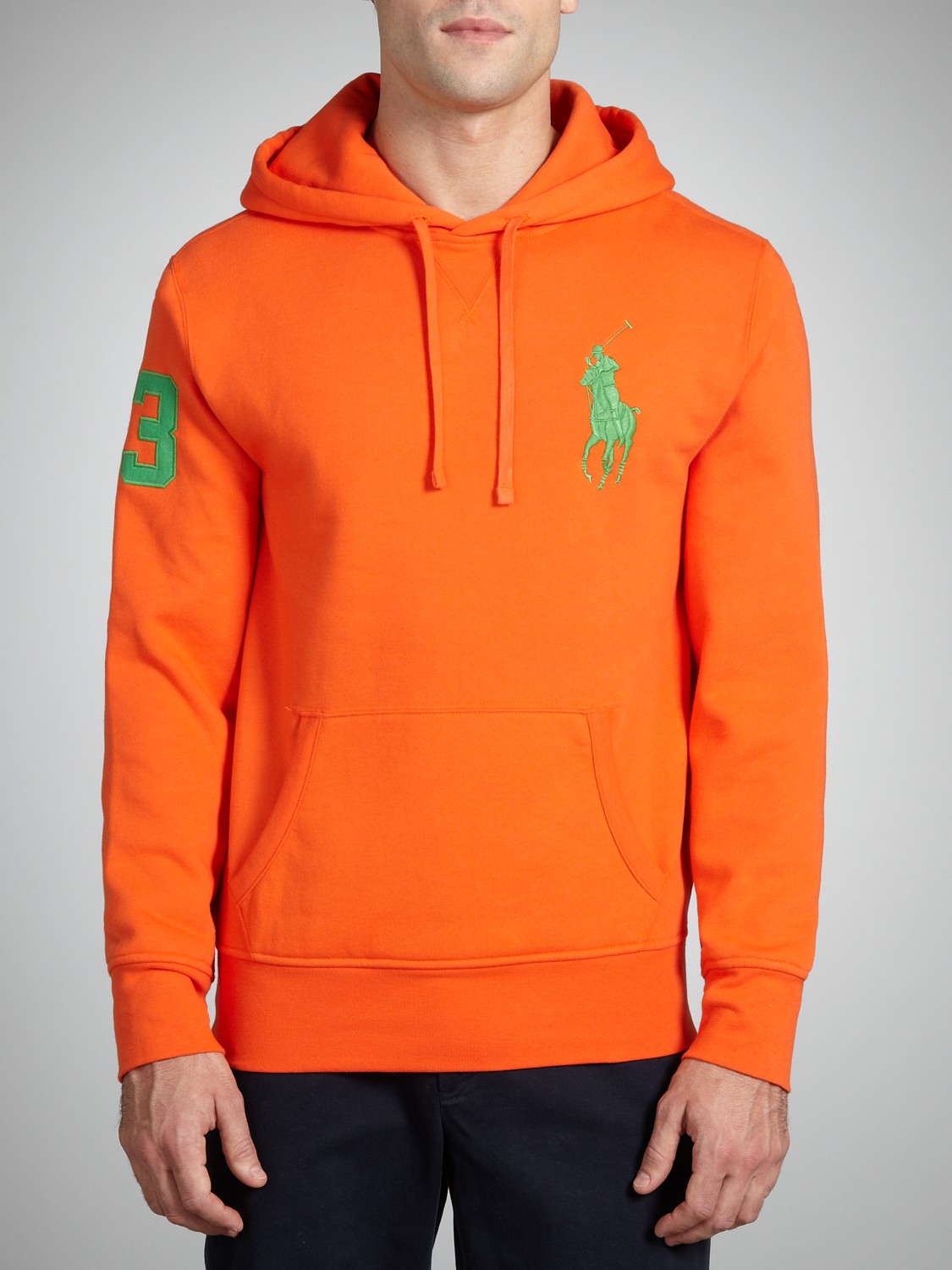 ralph lauren orange hoodie