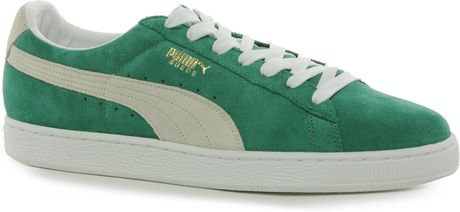 Puma Suede Classic Trainers in Green for Men | Lyst