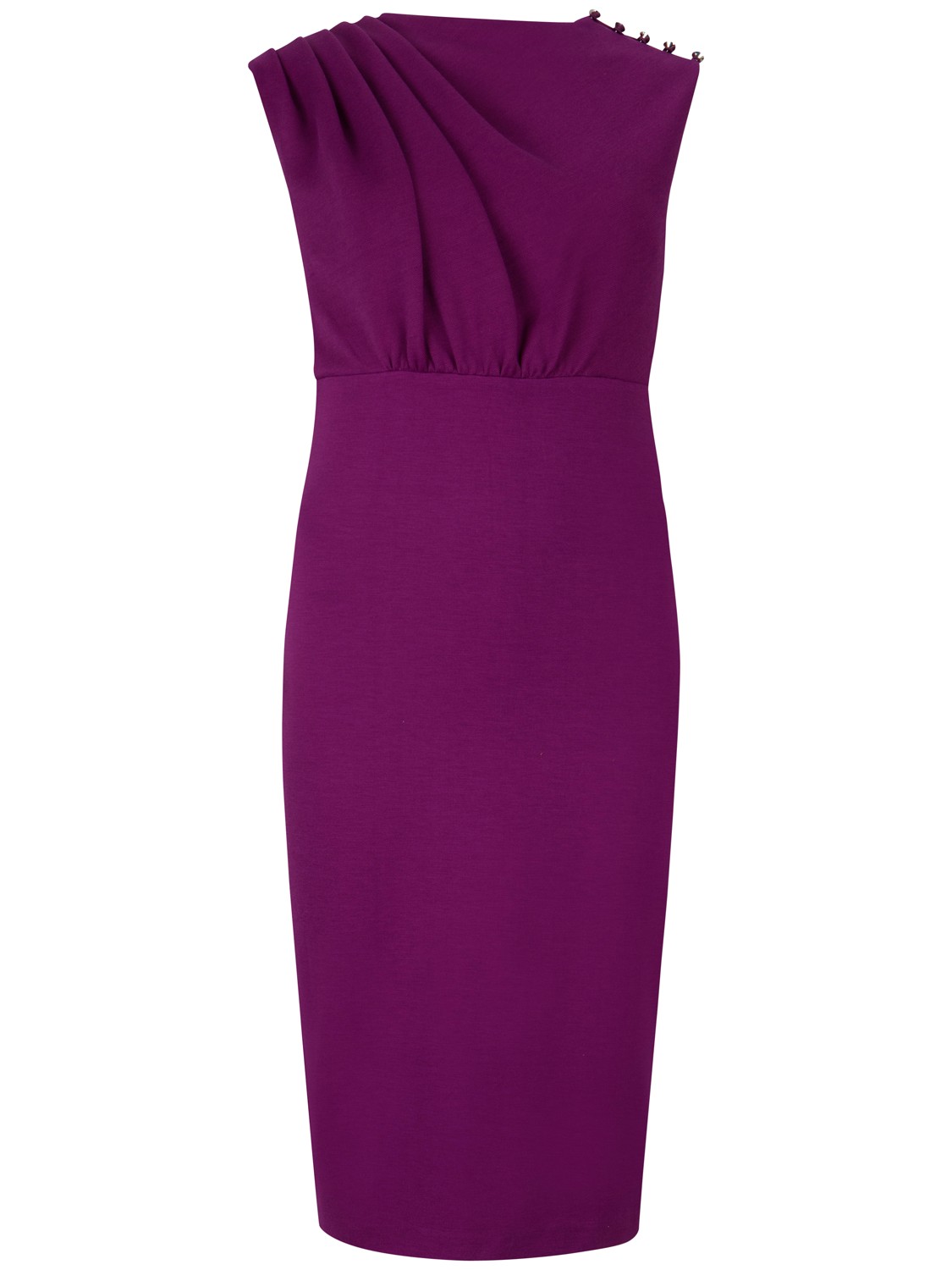 Ted Baker Sculpted Pleated Bust Dress in Purple (fuchsia) | Lyst