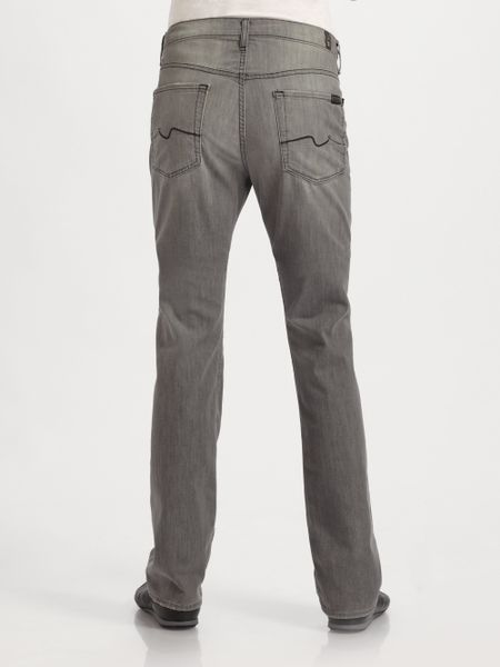 7 For All Mankind Nate Slim Bootcut Jeans in Gray for Men (grey) | Lyst