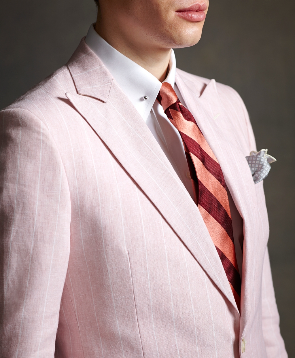 Lyst - Brooks Brothers The Great Gatsby Collection Pink Striped Linen