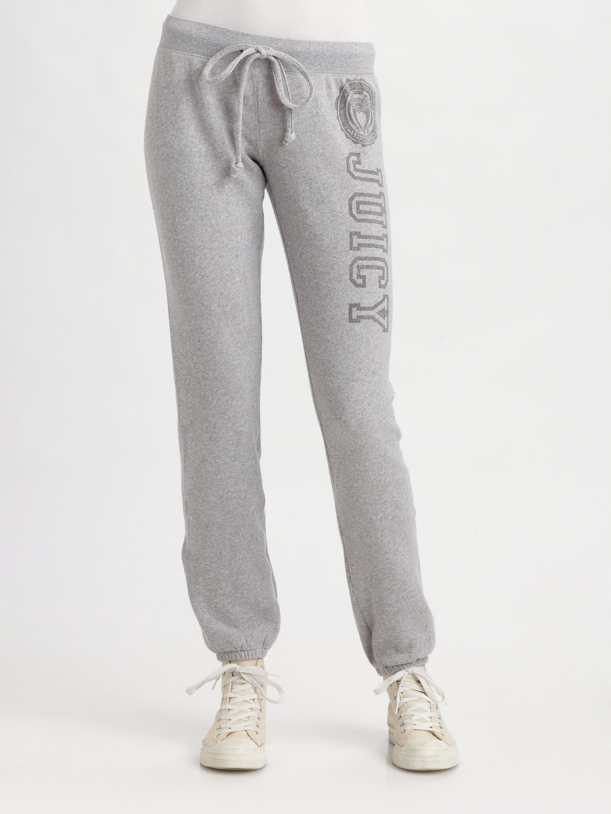 sweatpants with juicy on the back