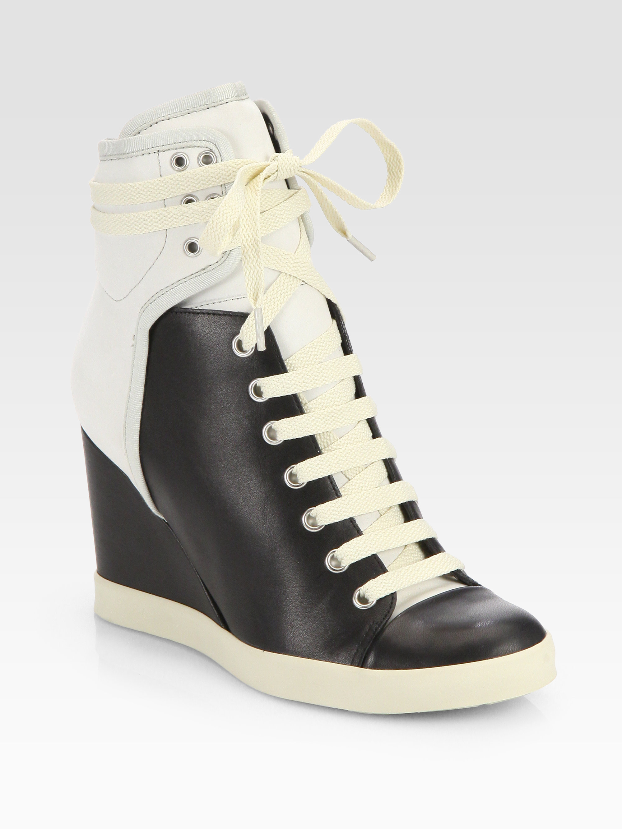 hightop wedge sneakers