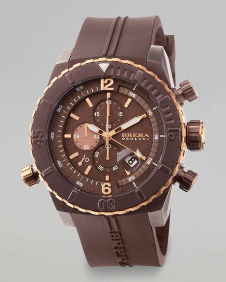 Brera Sottomarino Diver Watch in Brown for Men (null) | Lyst