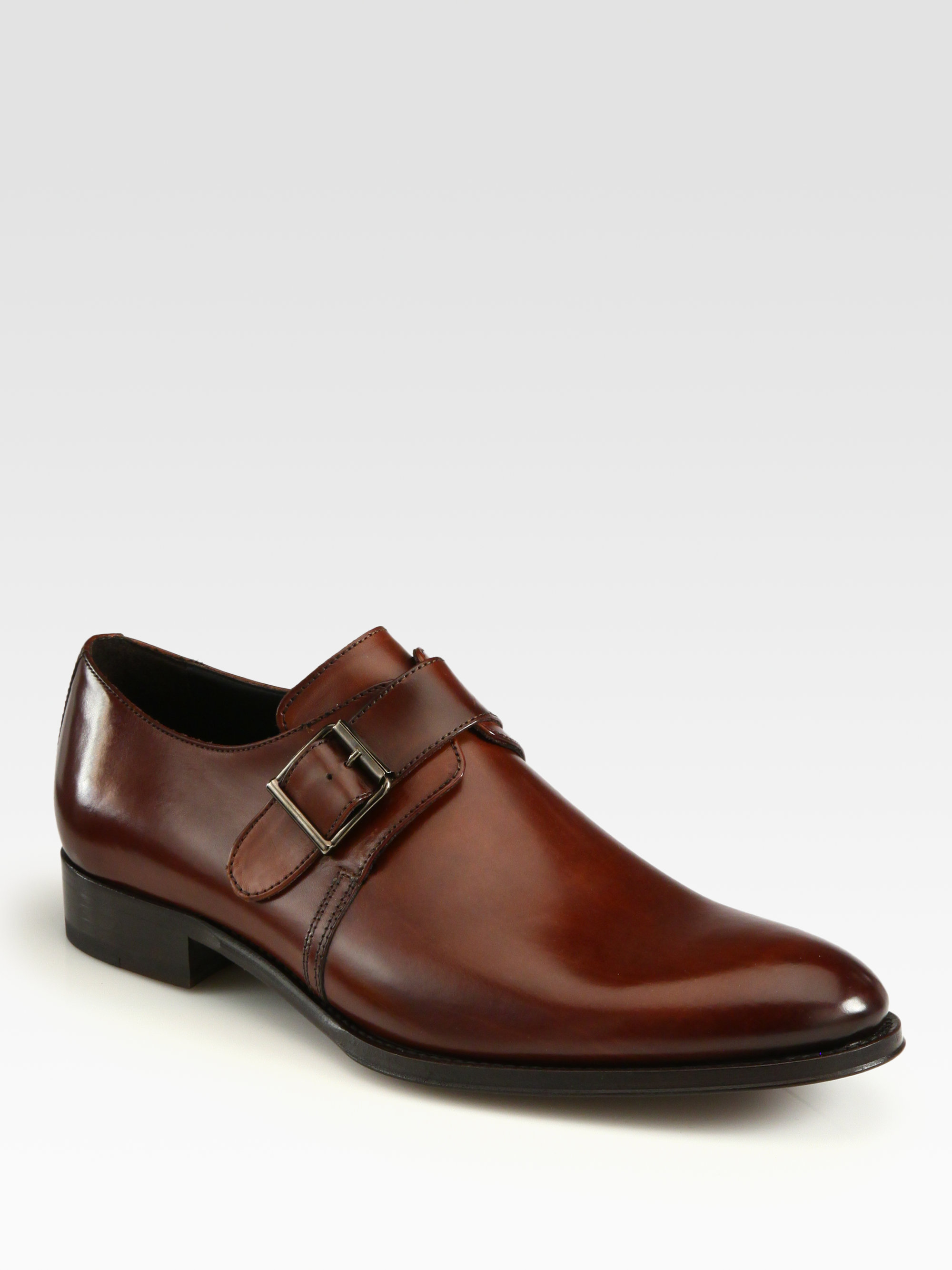 Lyst - To Boot Campbell Single Monk-strap Shoes in Brown for Men