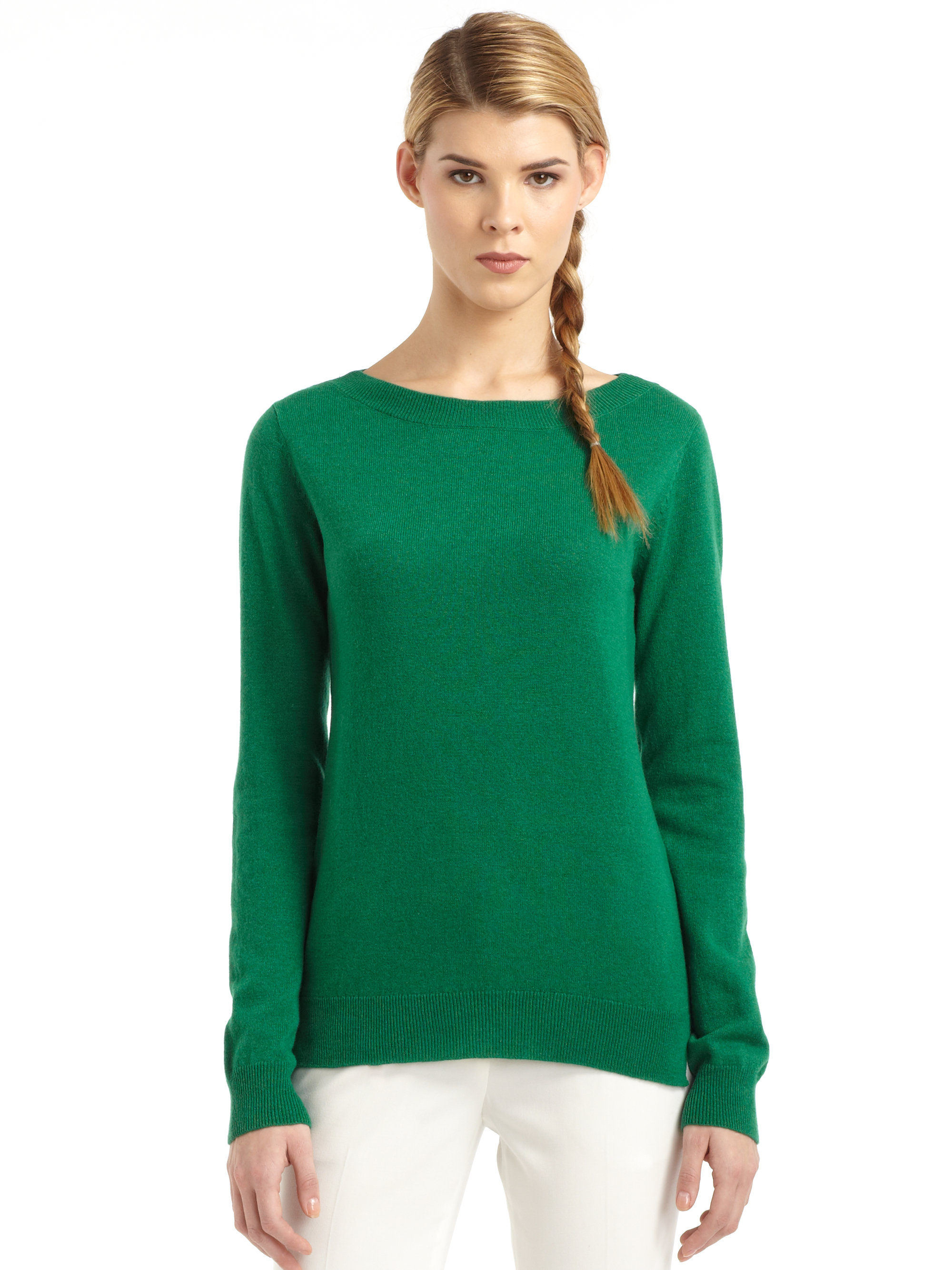 green pullover womens