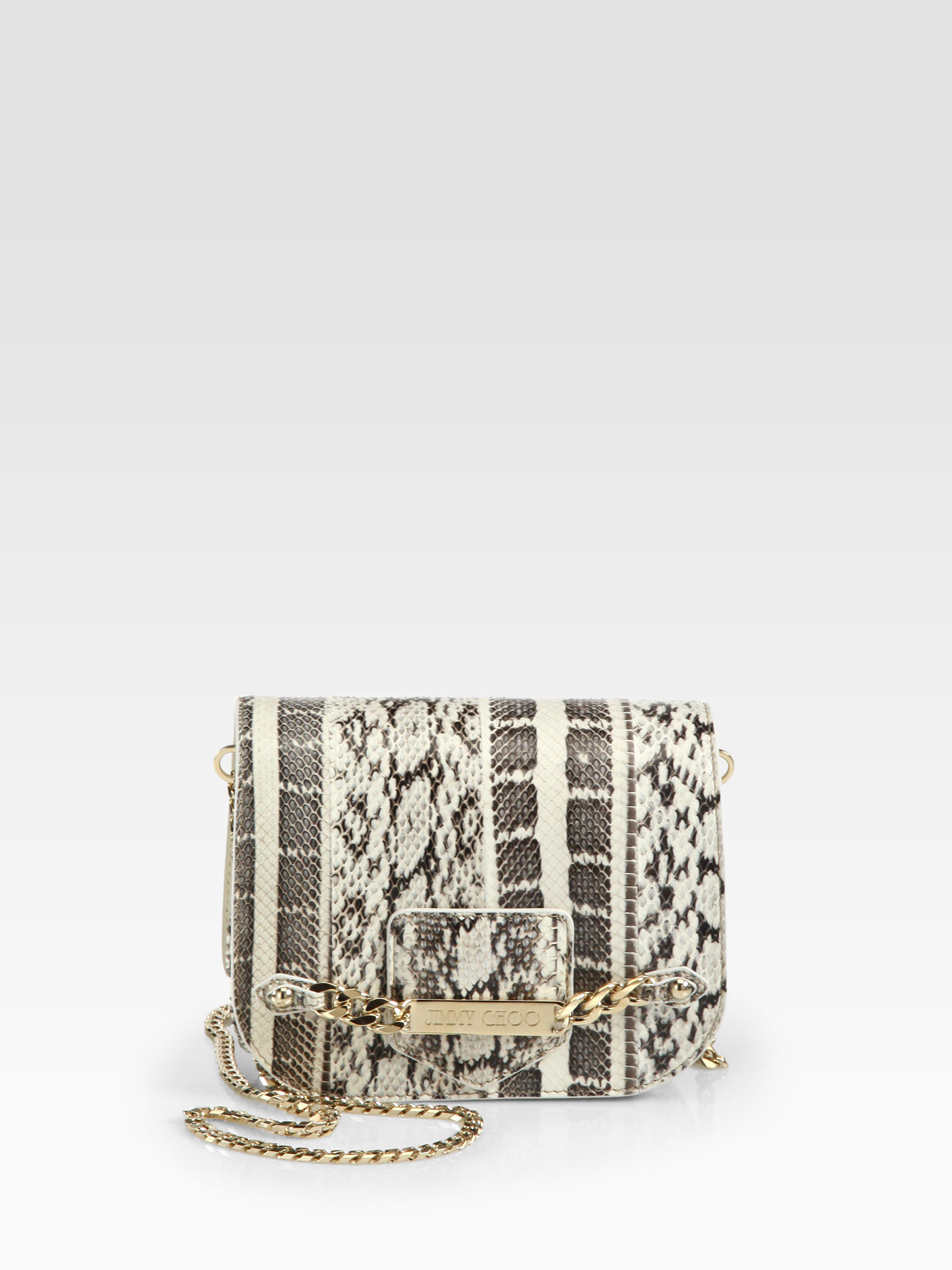 snakeskin mini bag