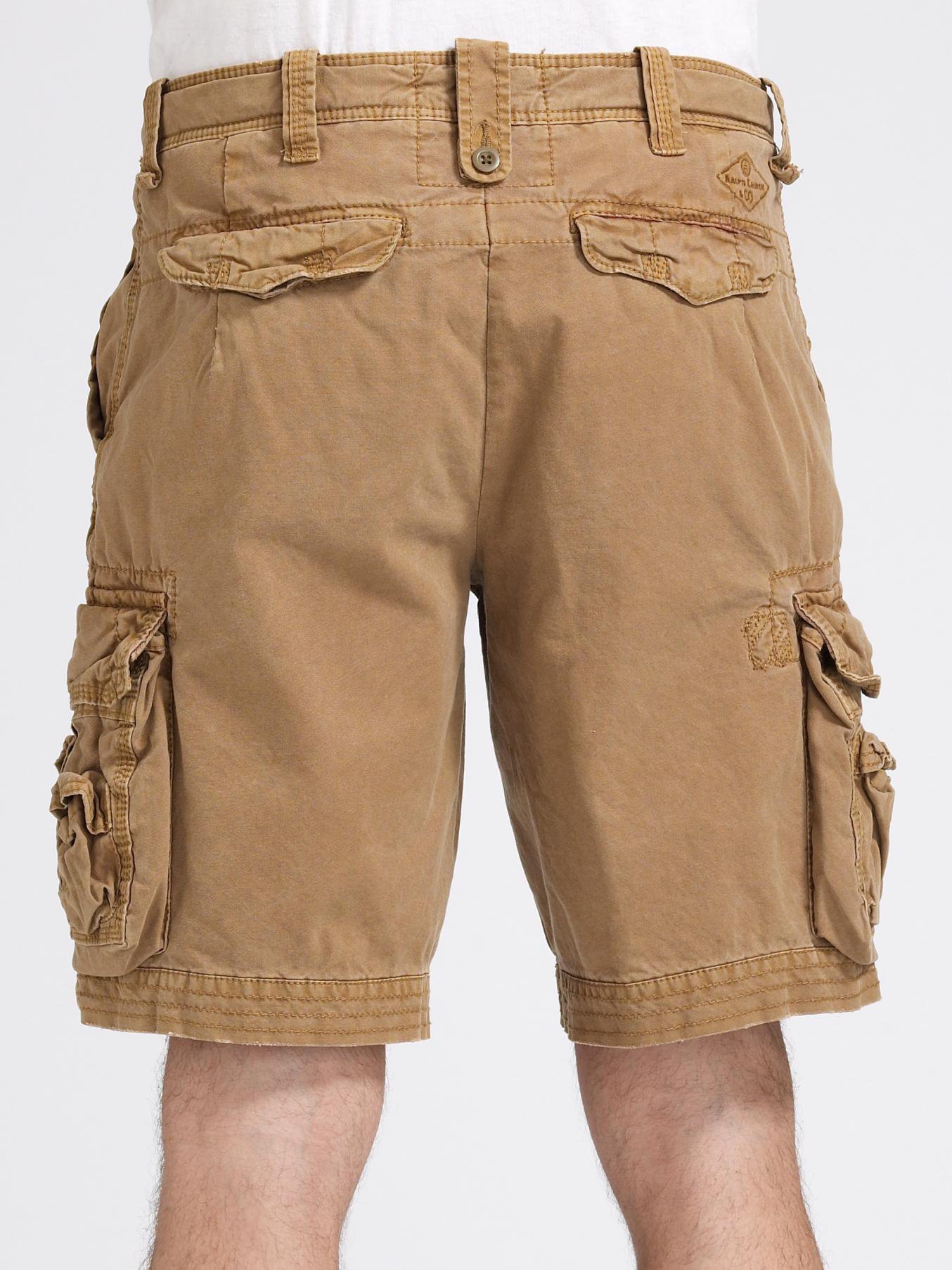 polo shirt and cargo shorts