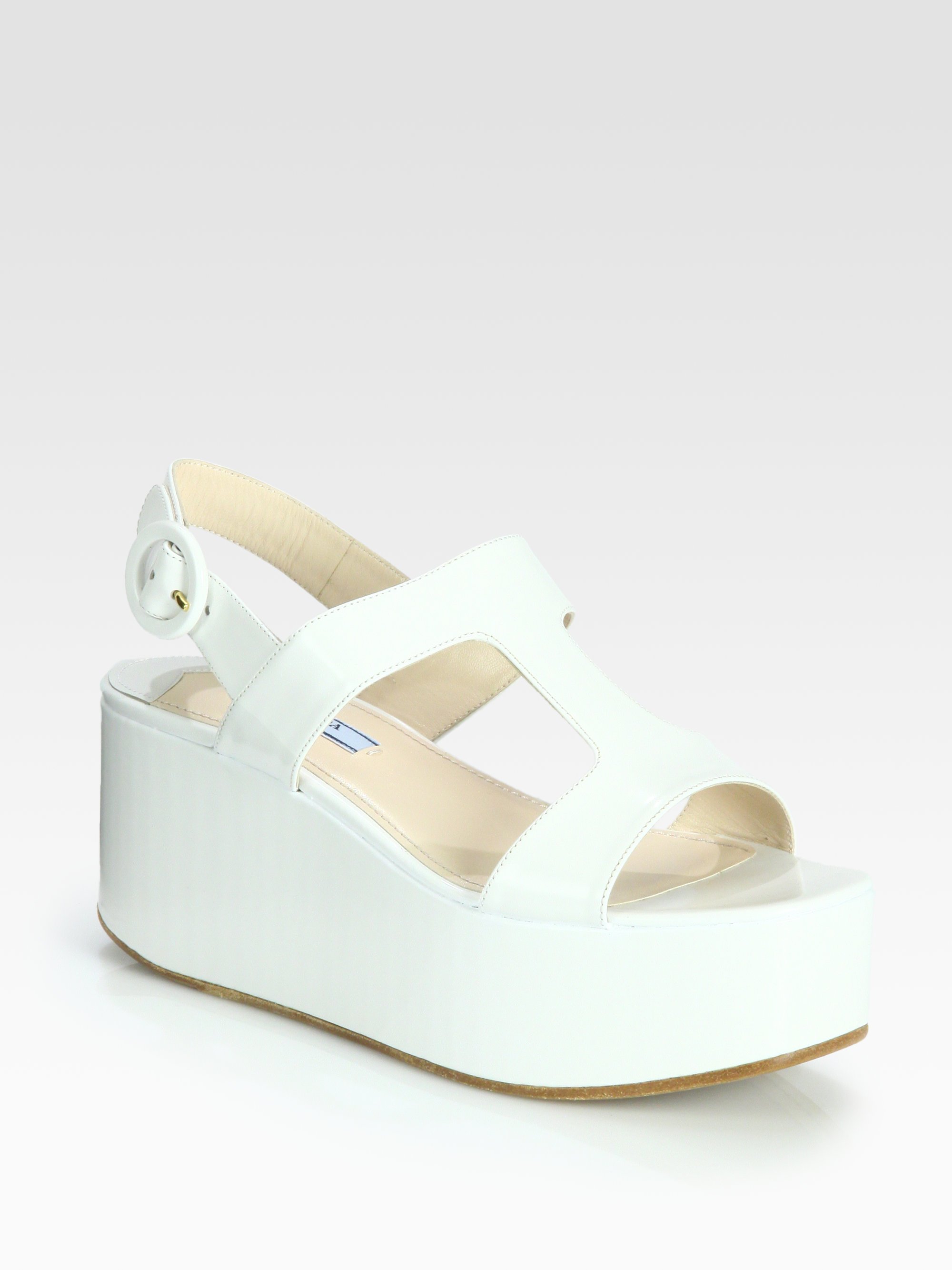 prada white sandals