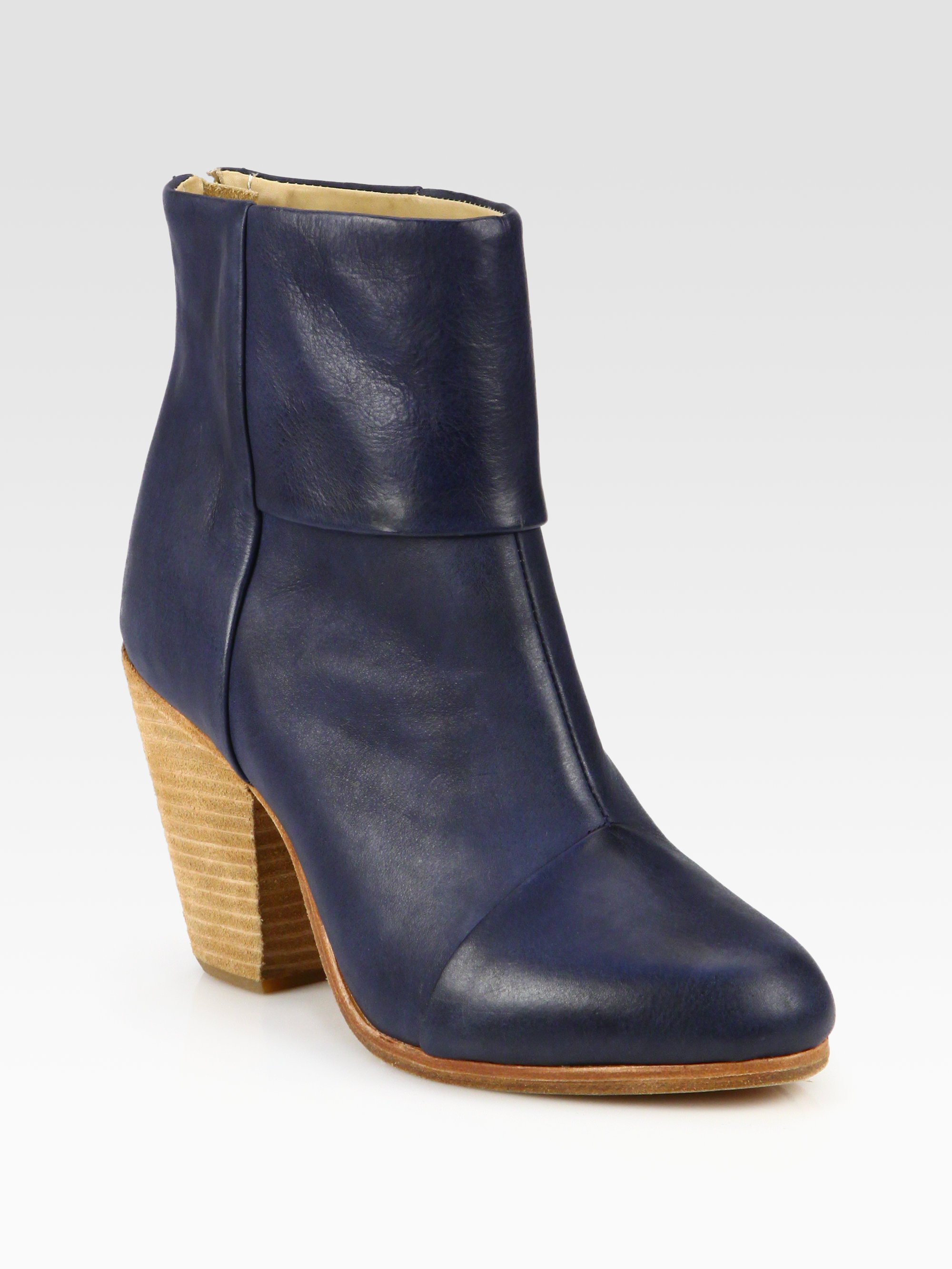 Rag & Bone Classic Newbury Leather Ankle Boots in Blue Lyst