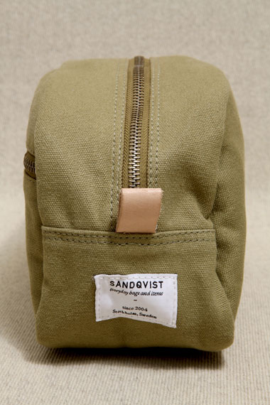 Sandqvist Olive Mickel Canvas Washbag In Green For Men Lyst Gallery