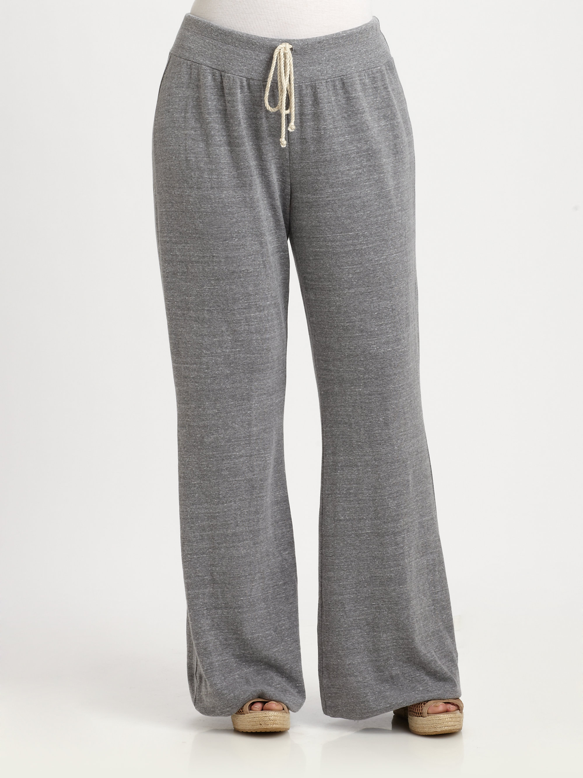 Lyst - Splendid Flare Sweatpants in Gray
