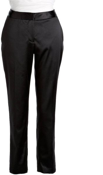 Adrianna Papell Satin Evening Pants in Black | Lyst