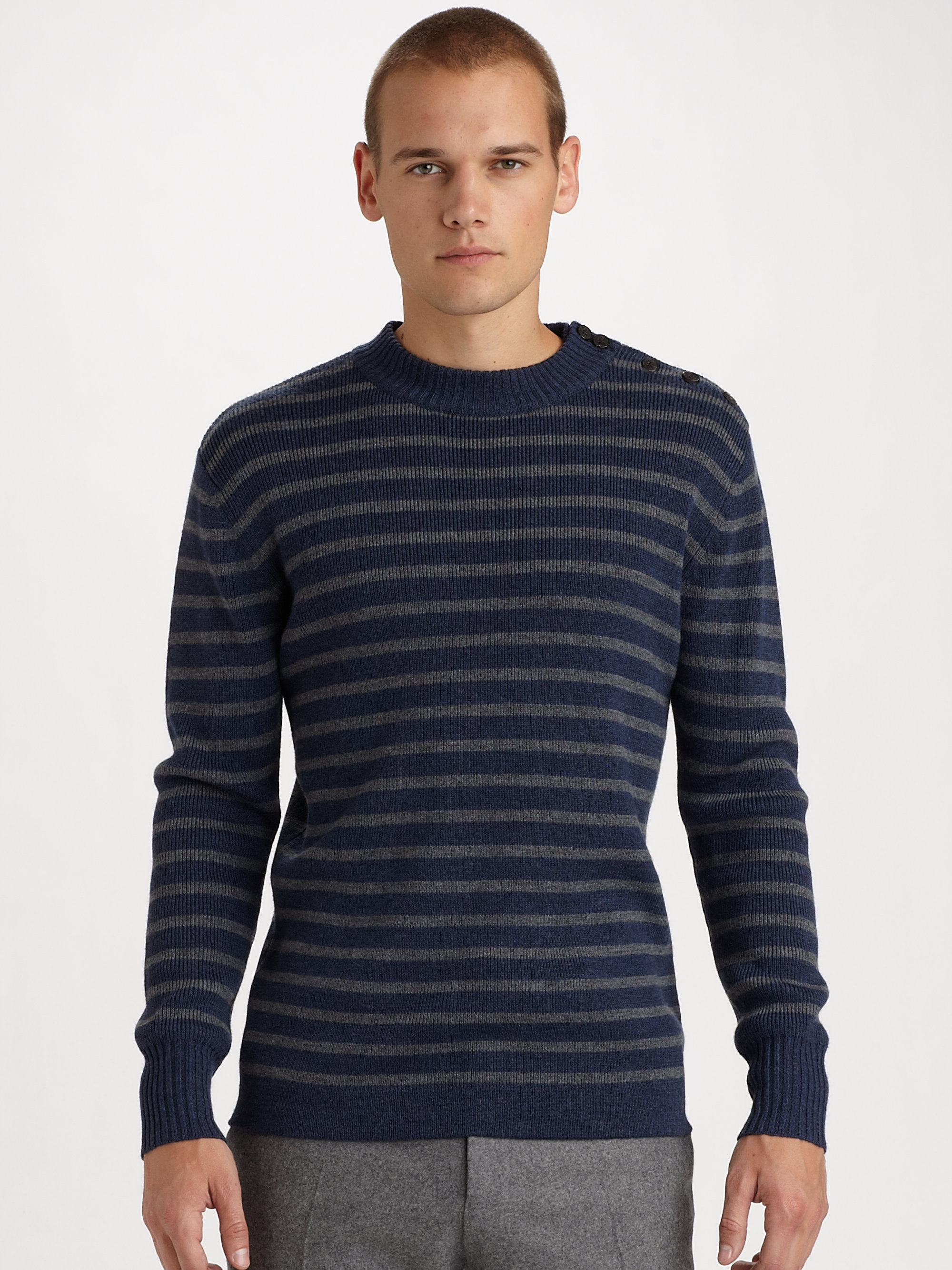 Mcq Sailor Knit Sweater in Blue for Men | Lyst