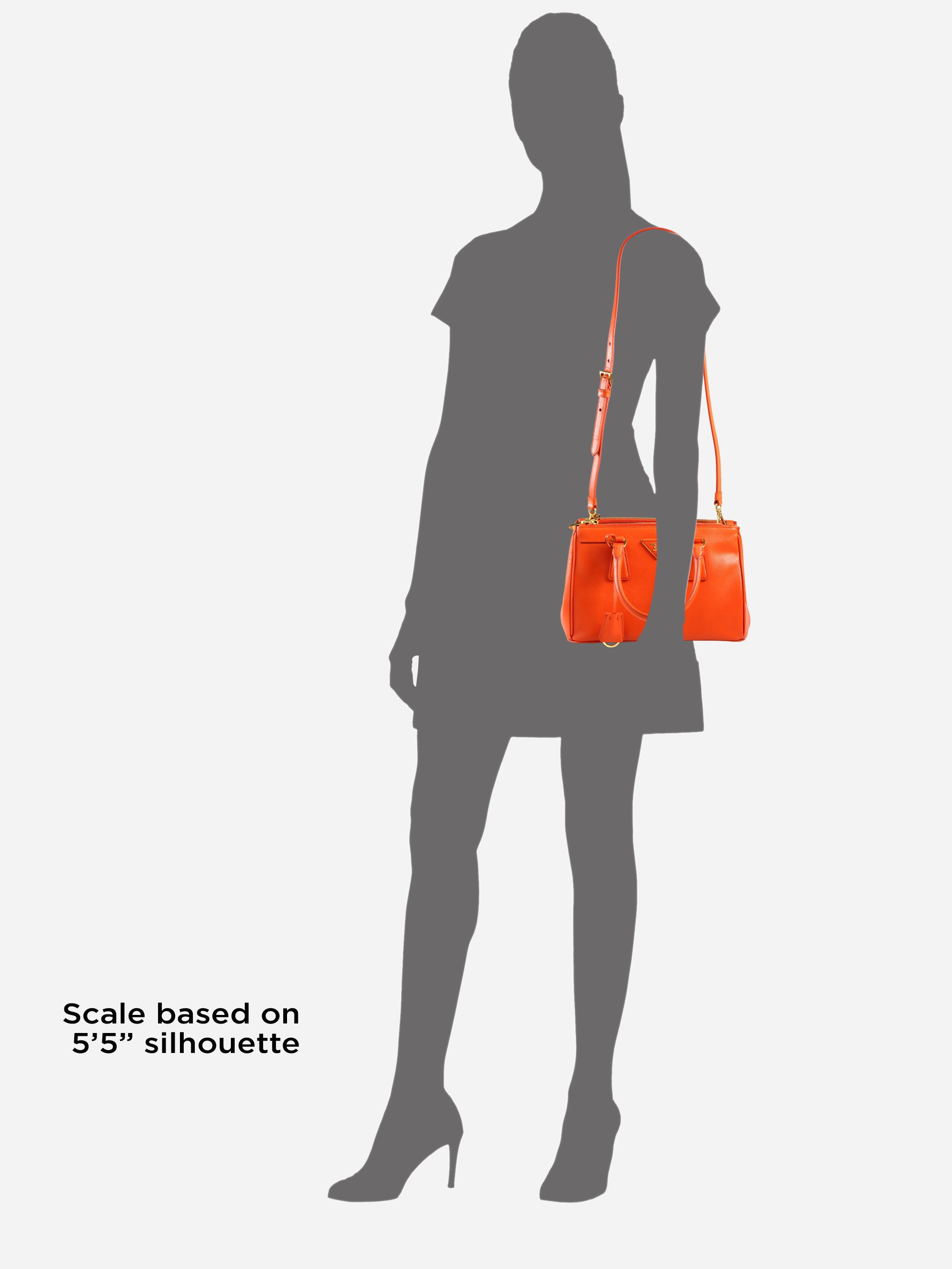 Prada Saffiano Medium Double-zip Tote Bag in Orange (papaya) | Lyst