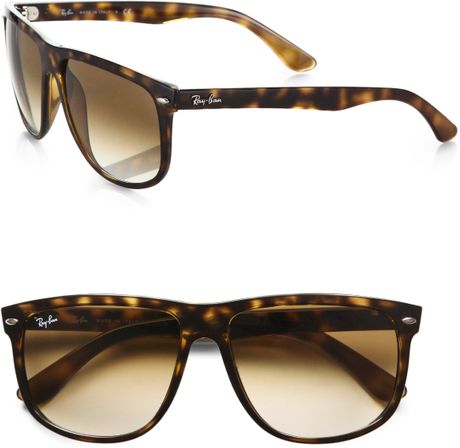 Ray-ban Flat-top Boyfriend Sunglasses in Brown for Men | Lyst