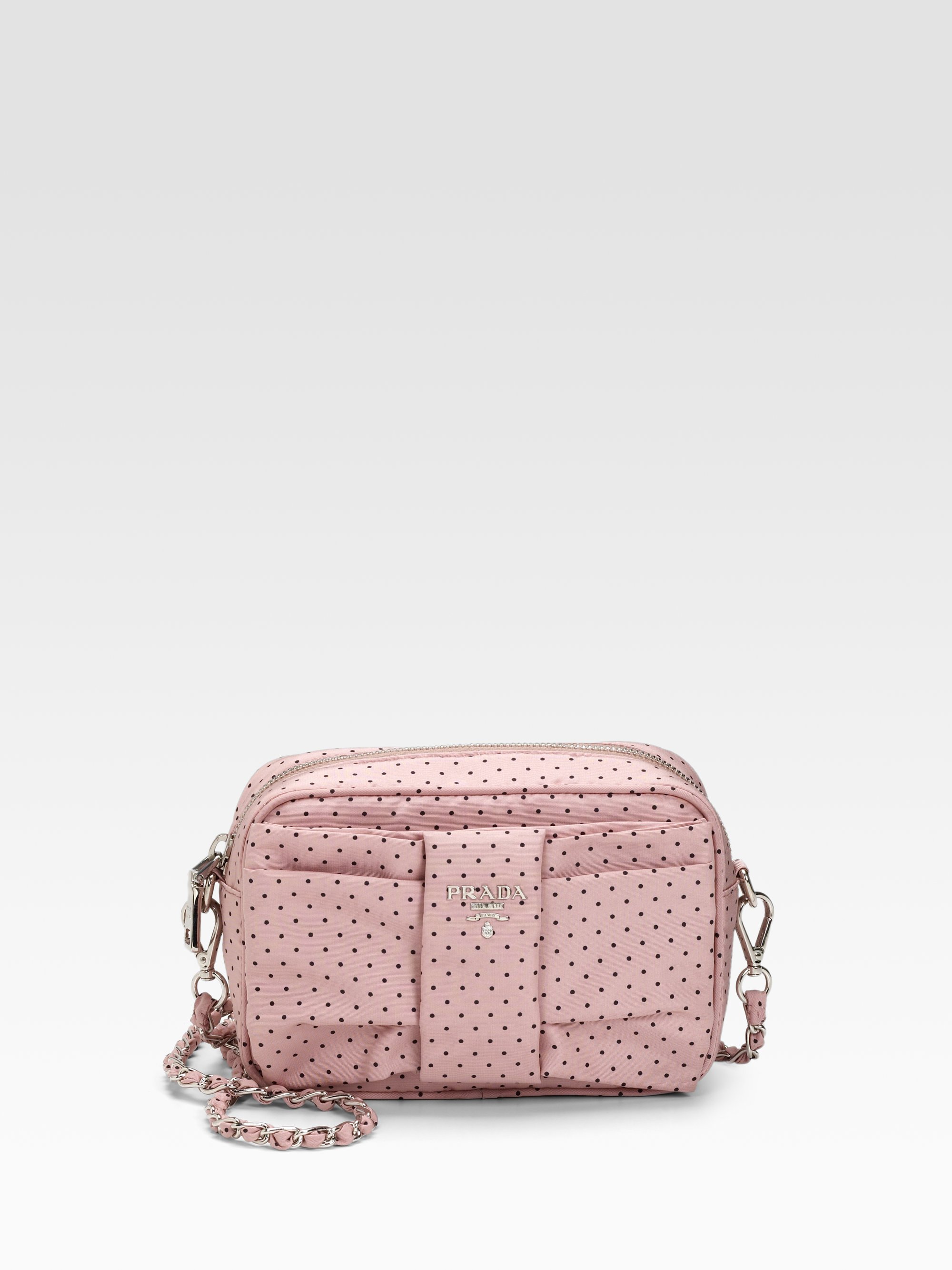 Prada Faille Bow Mini Bag in Pink (blush) | Lyst  