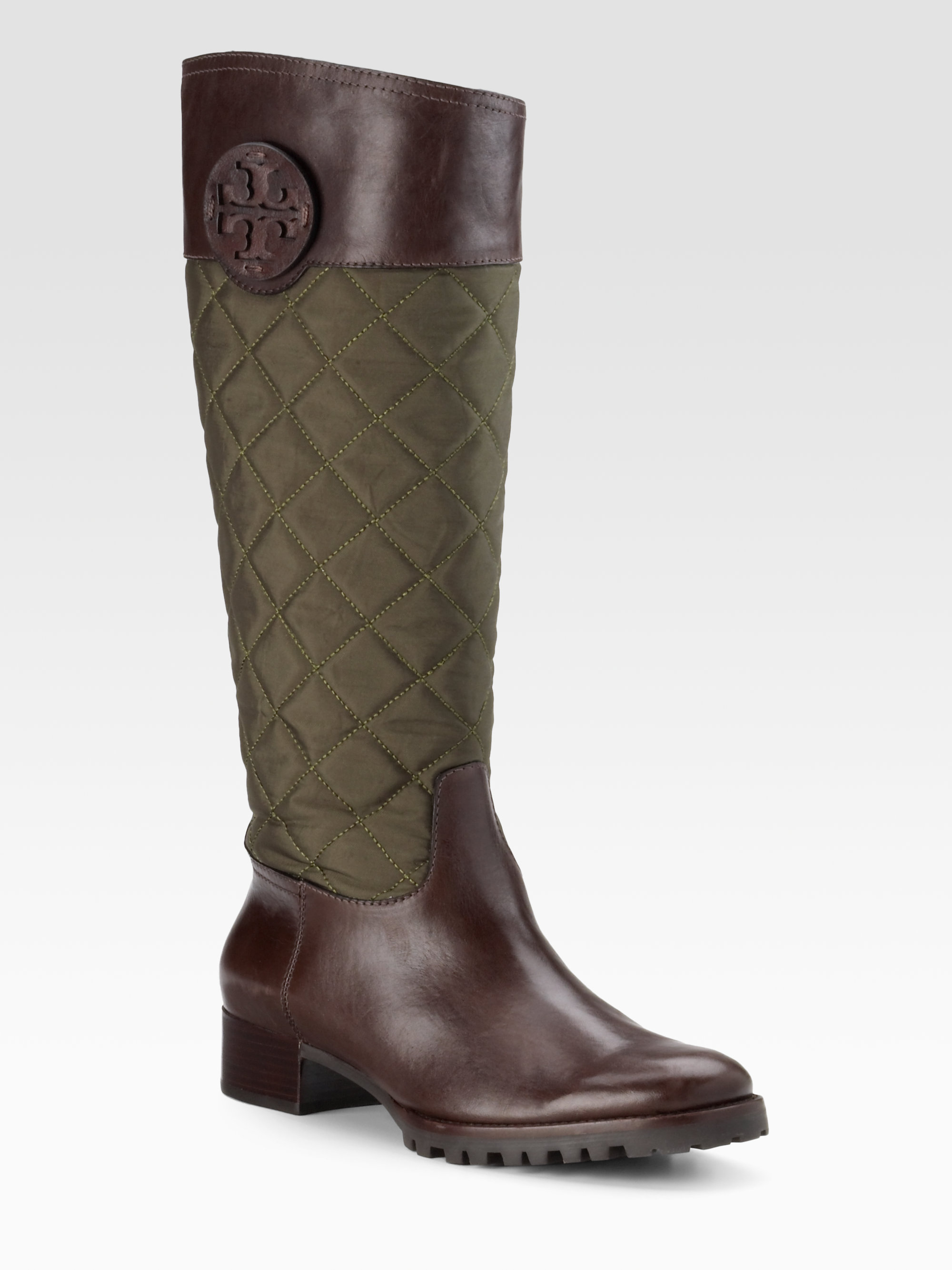tory burch boots brown
