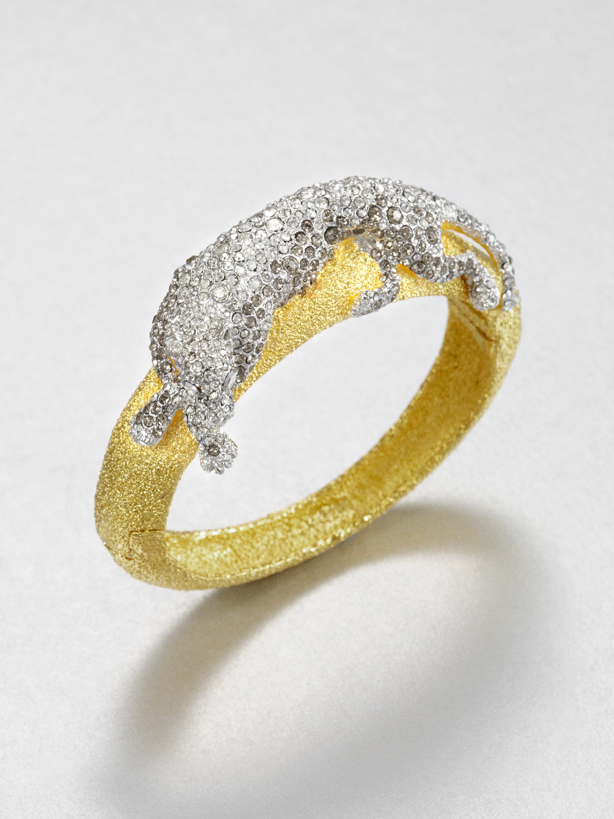 Lyst Alexis Bittar Jeweled Panther Bracelet In Metallic Gallery