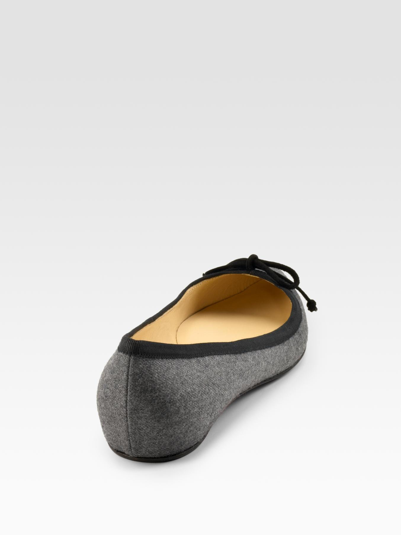 christian louboutin wool flats Grey - Bbridges